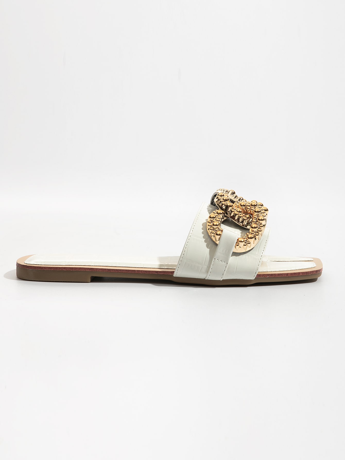 In White Women Flat Sandals