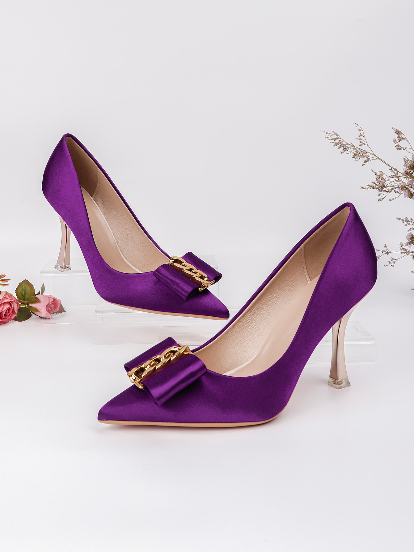 In Purple Women Pumps