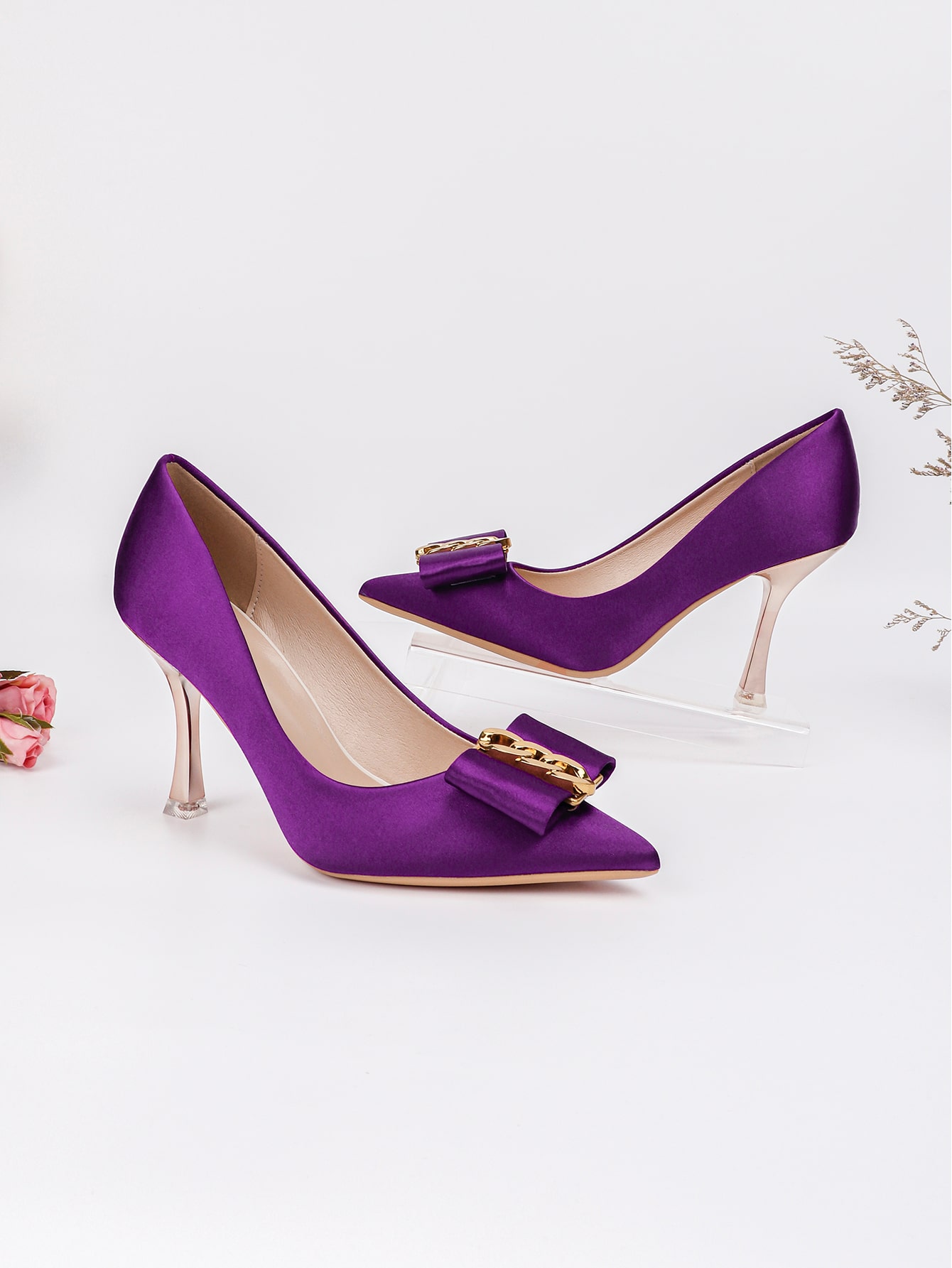 In Purple Women Pumps