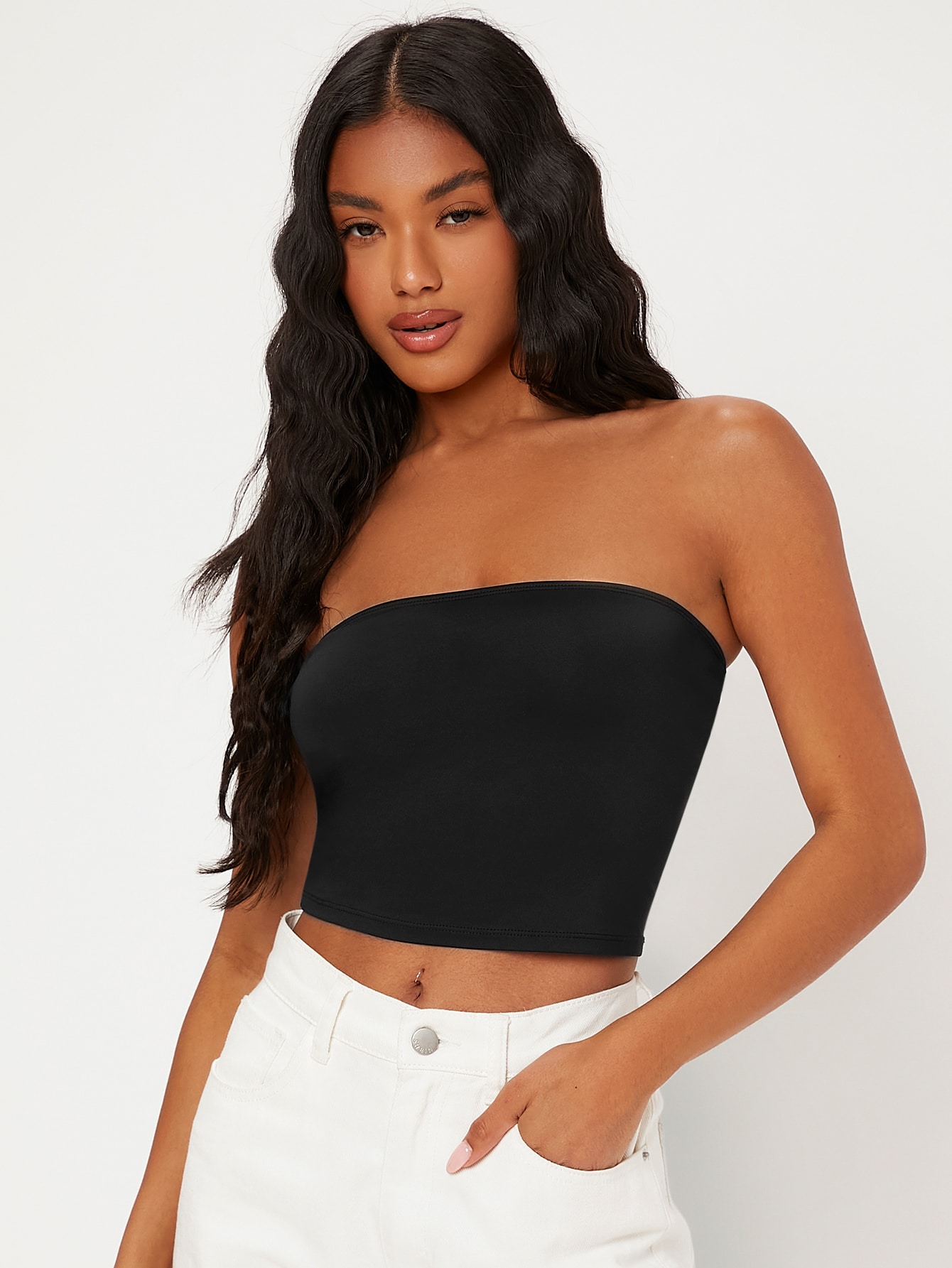 In Black Women Tops