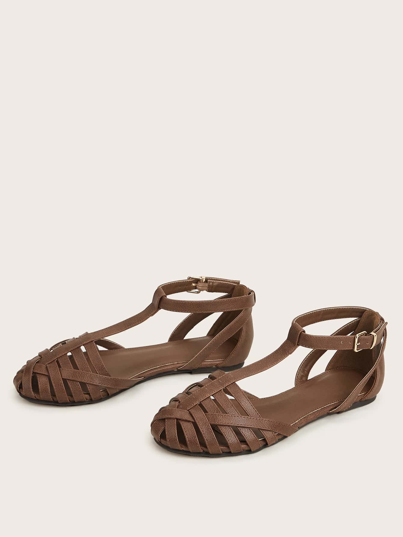 In Coffee Brown Women Flats