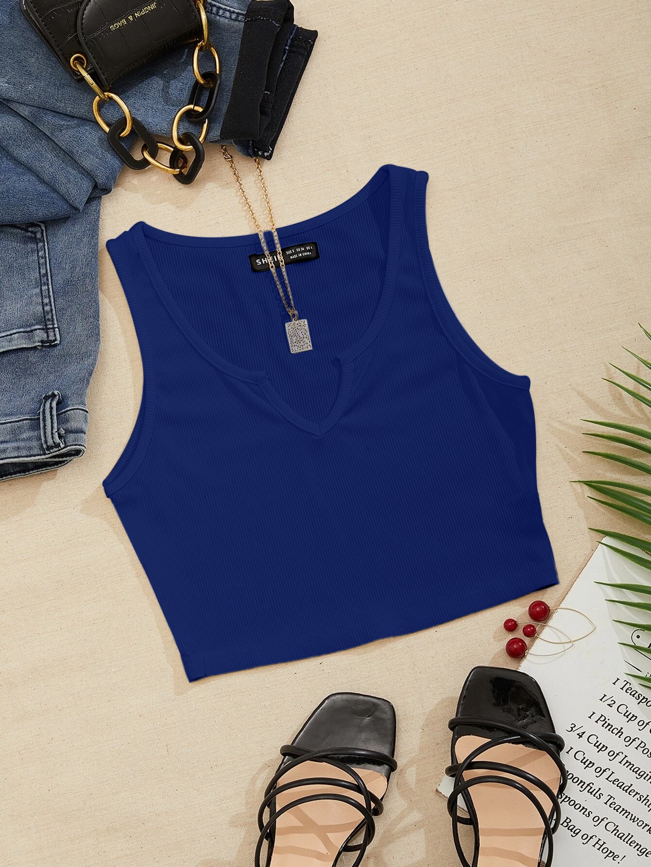 In Blue Women Tank Tops & Camis