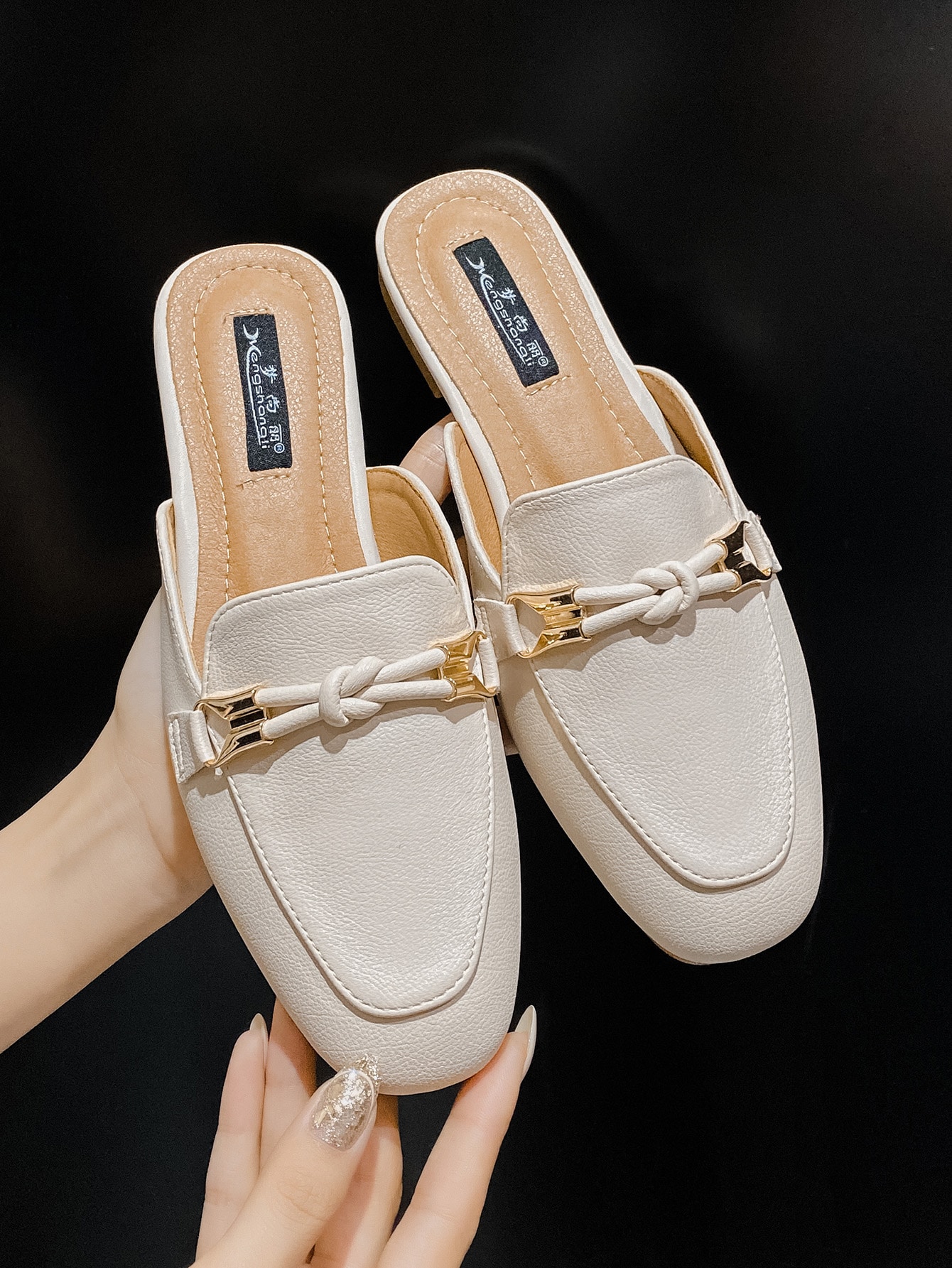 In Beige Women Flats