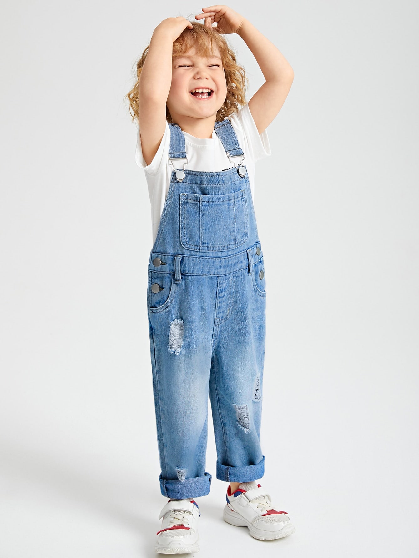 Young Boys Denim Overalls & Jumpsuits