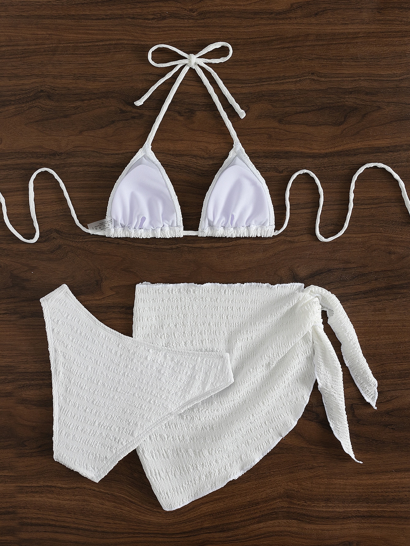 In White Women Bikini Sets