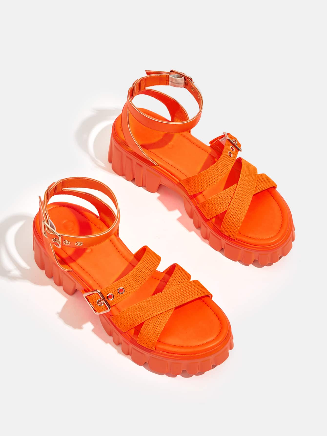 In Orange Women Platforms & Wedge Sandals