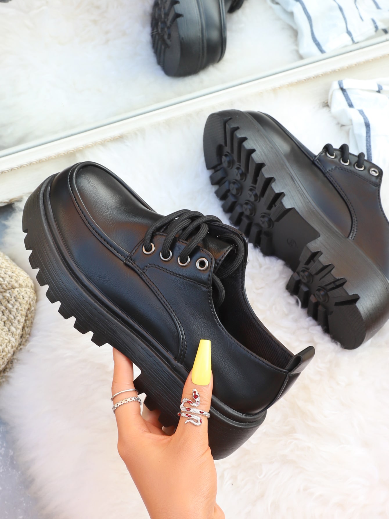 In Black Women Wedges & Flatform