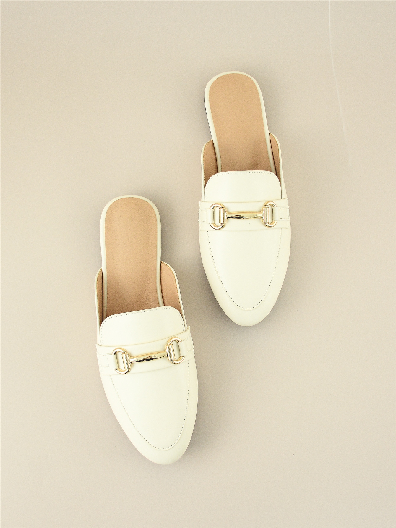 In Beige Women Flats