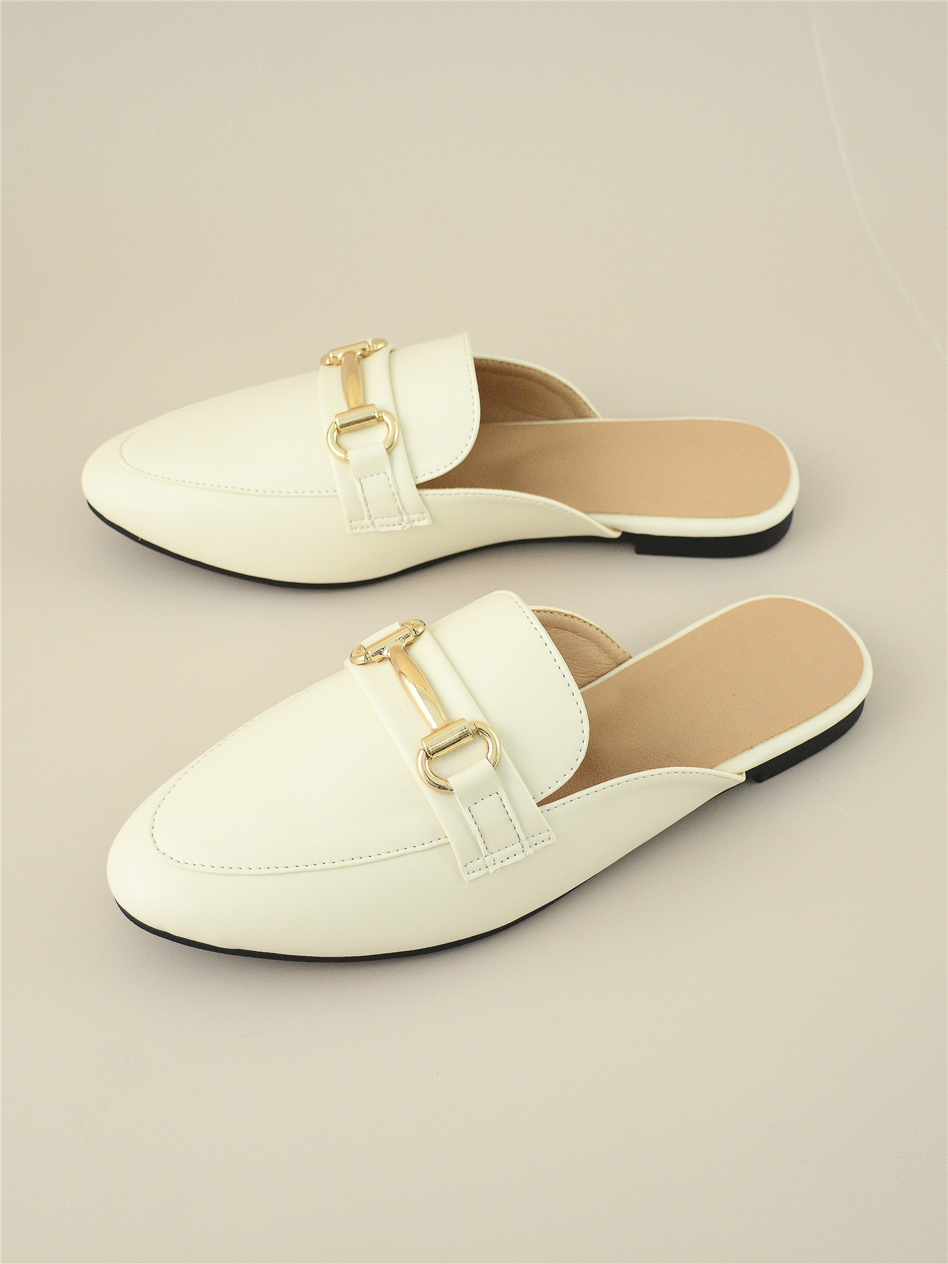 In Beige Women Flats