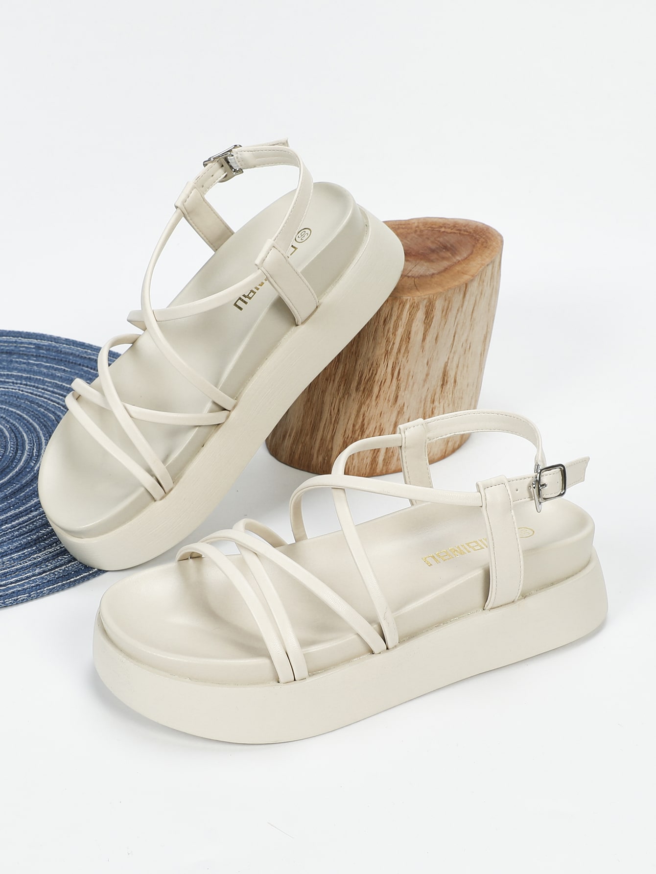 In Beige Women Platforms & Wedge Sandals