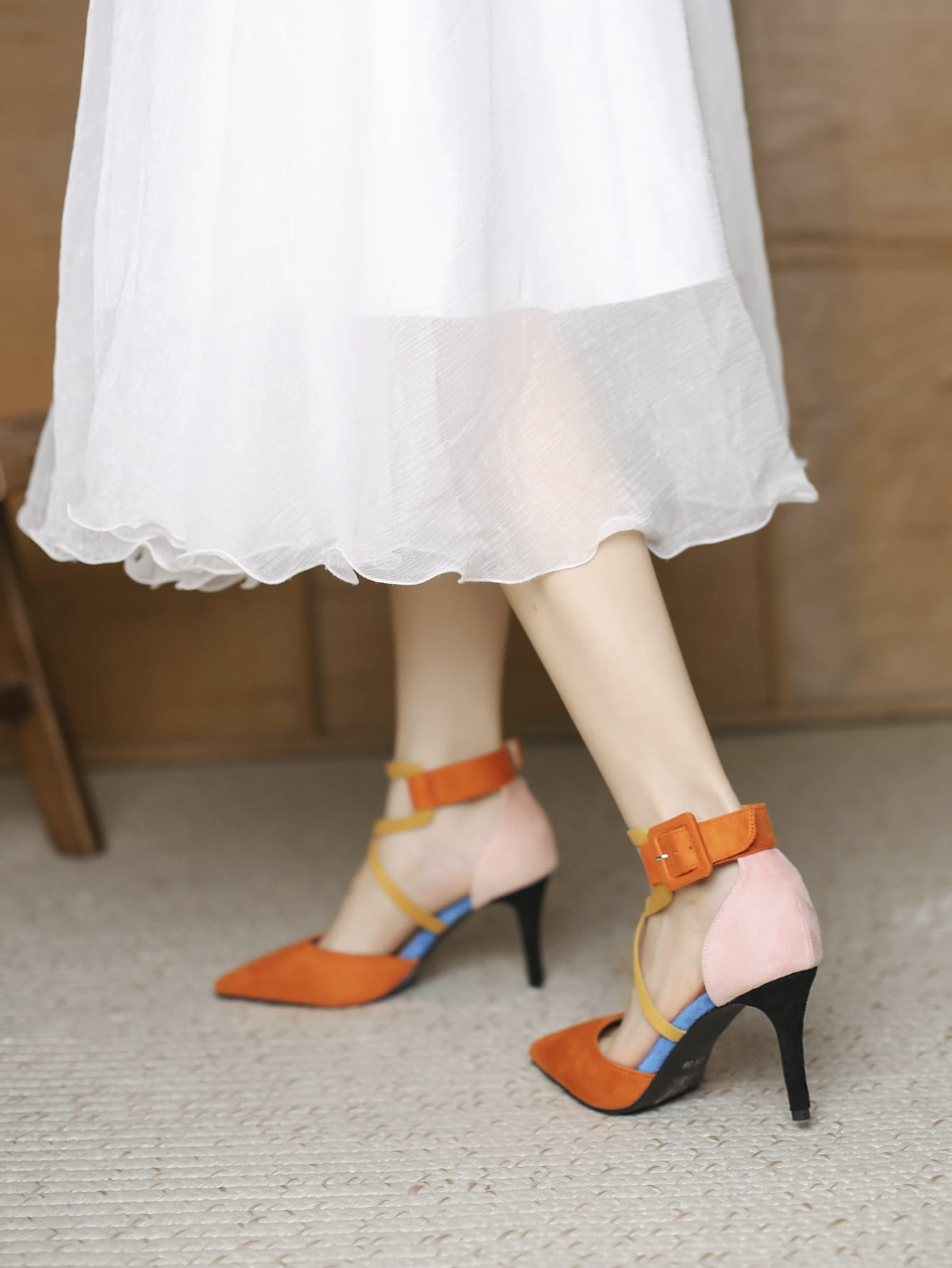 In Orange Women Pumps