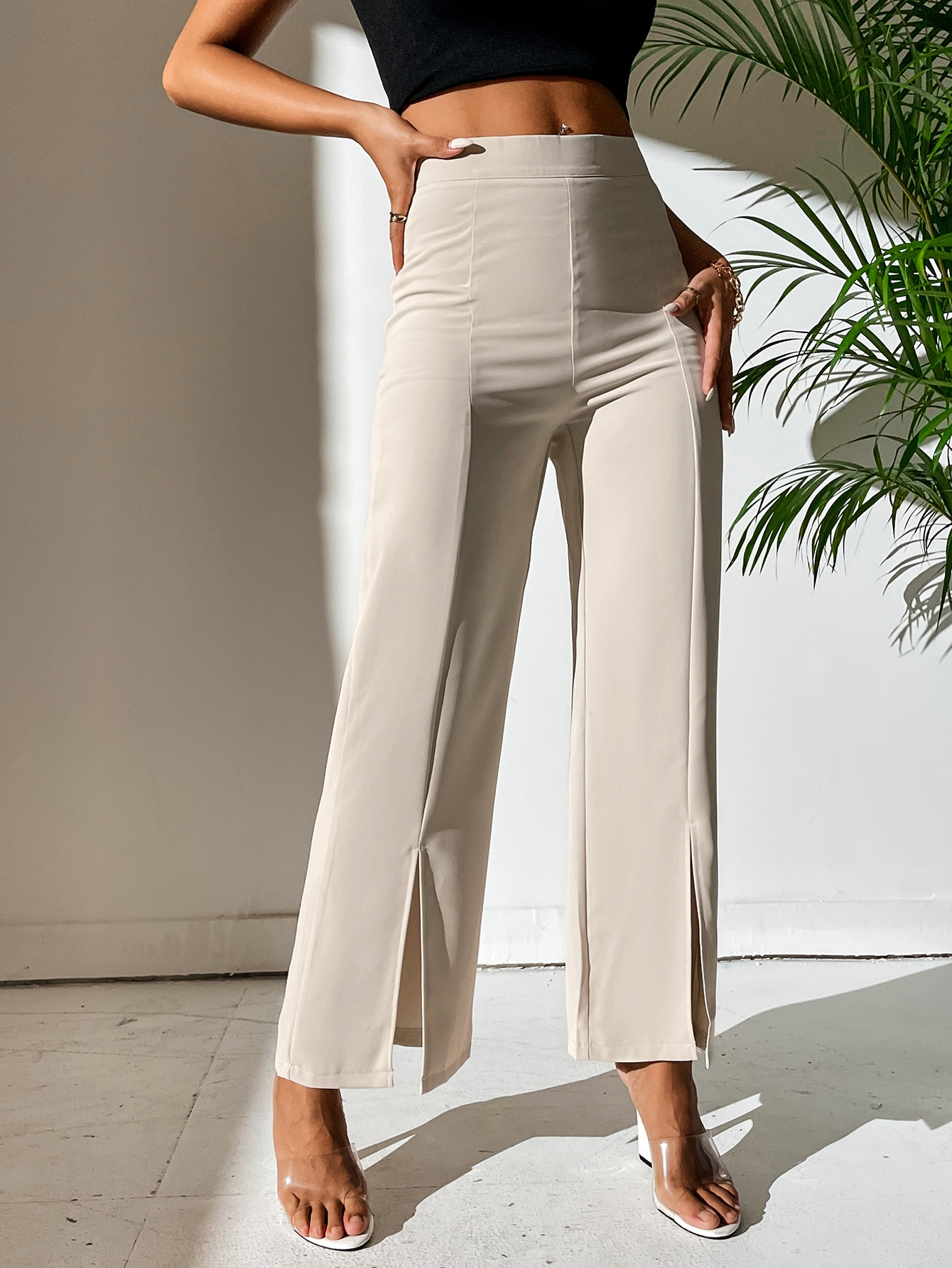 In Beige Women Bottoms