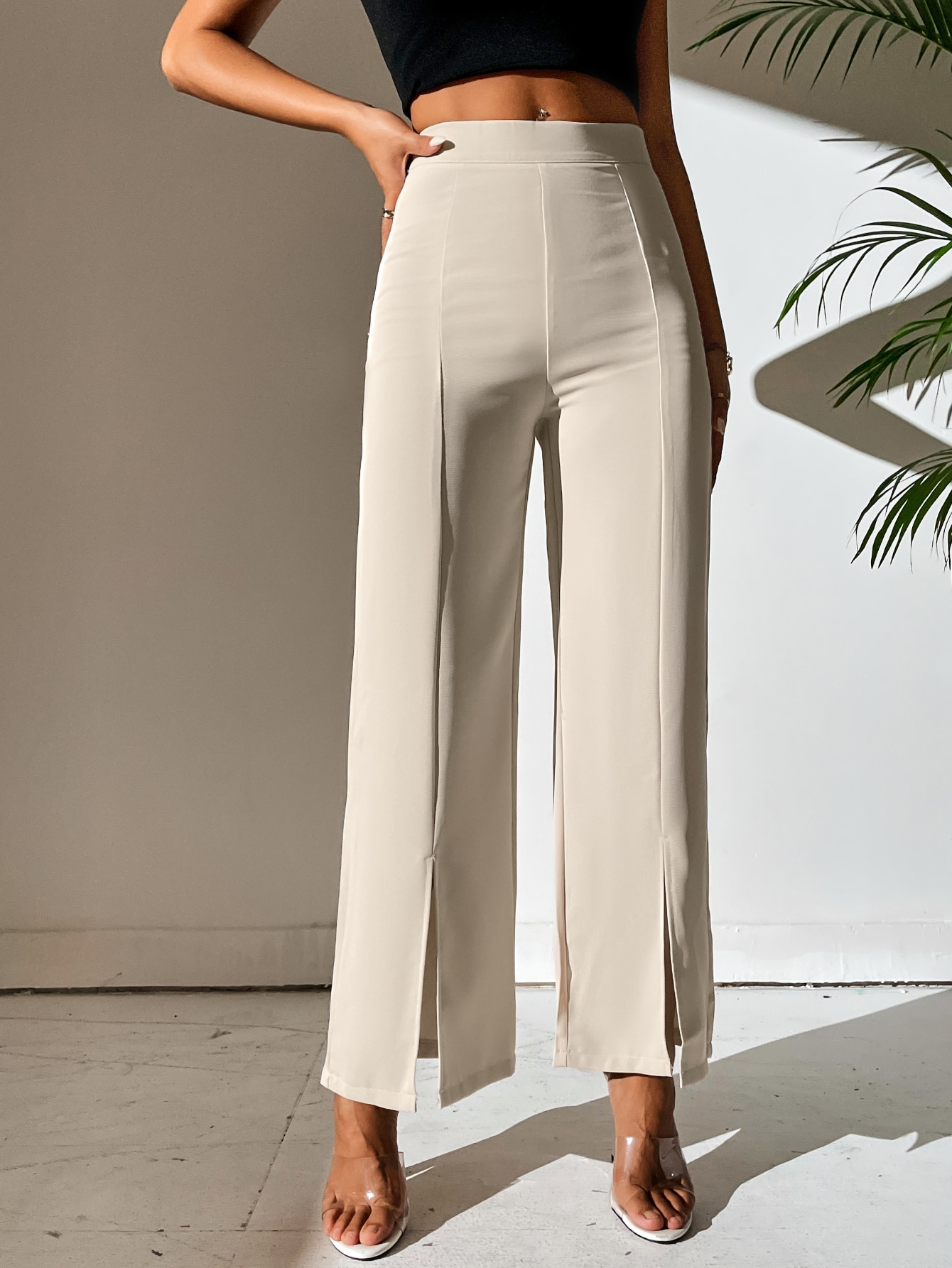 In Beige Women Bottoms