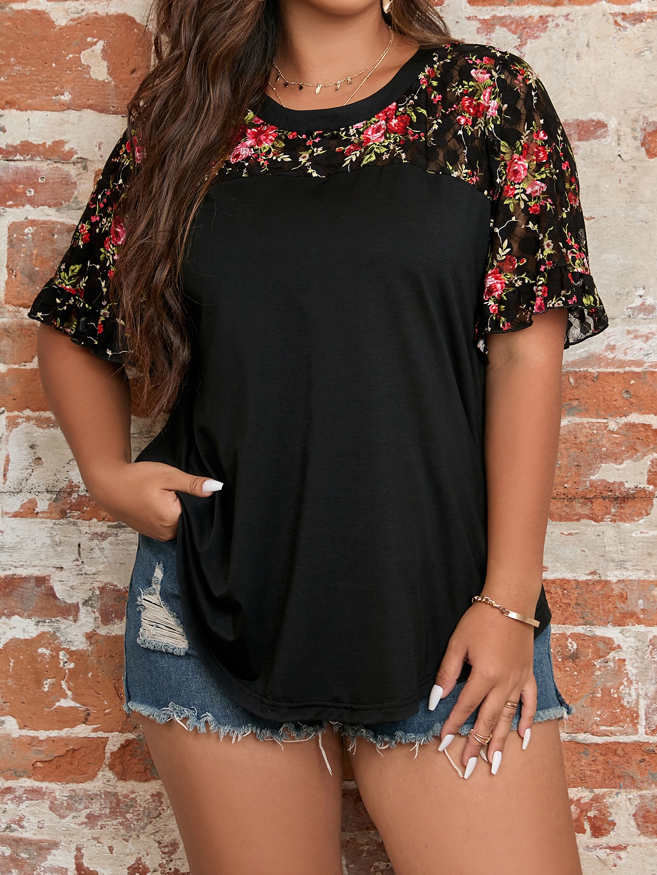 In Casual Plus Size Women Tops