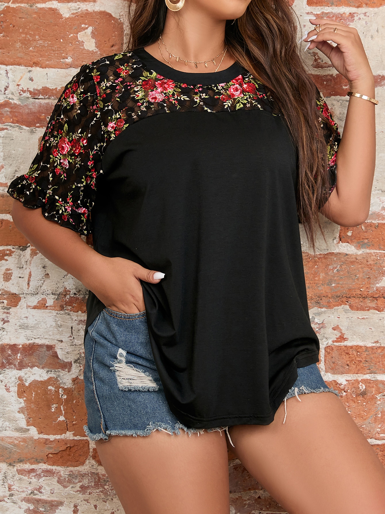 In Casual Plus Size Women Tops