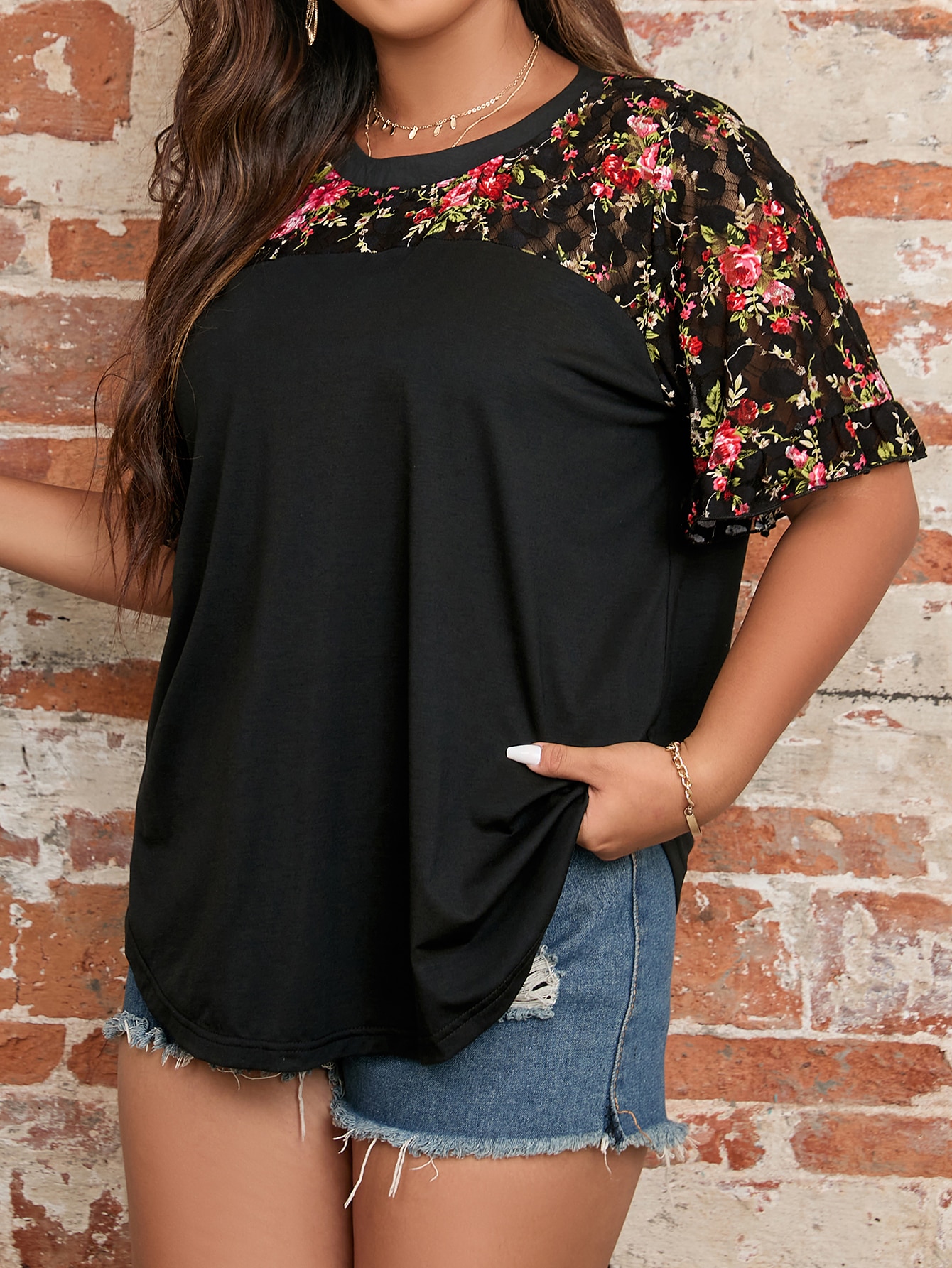 In Casual Plus Size Women Tops