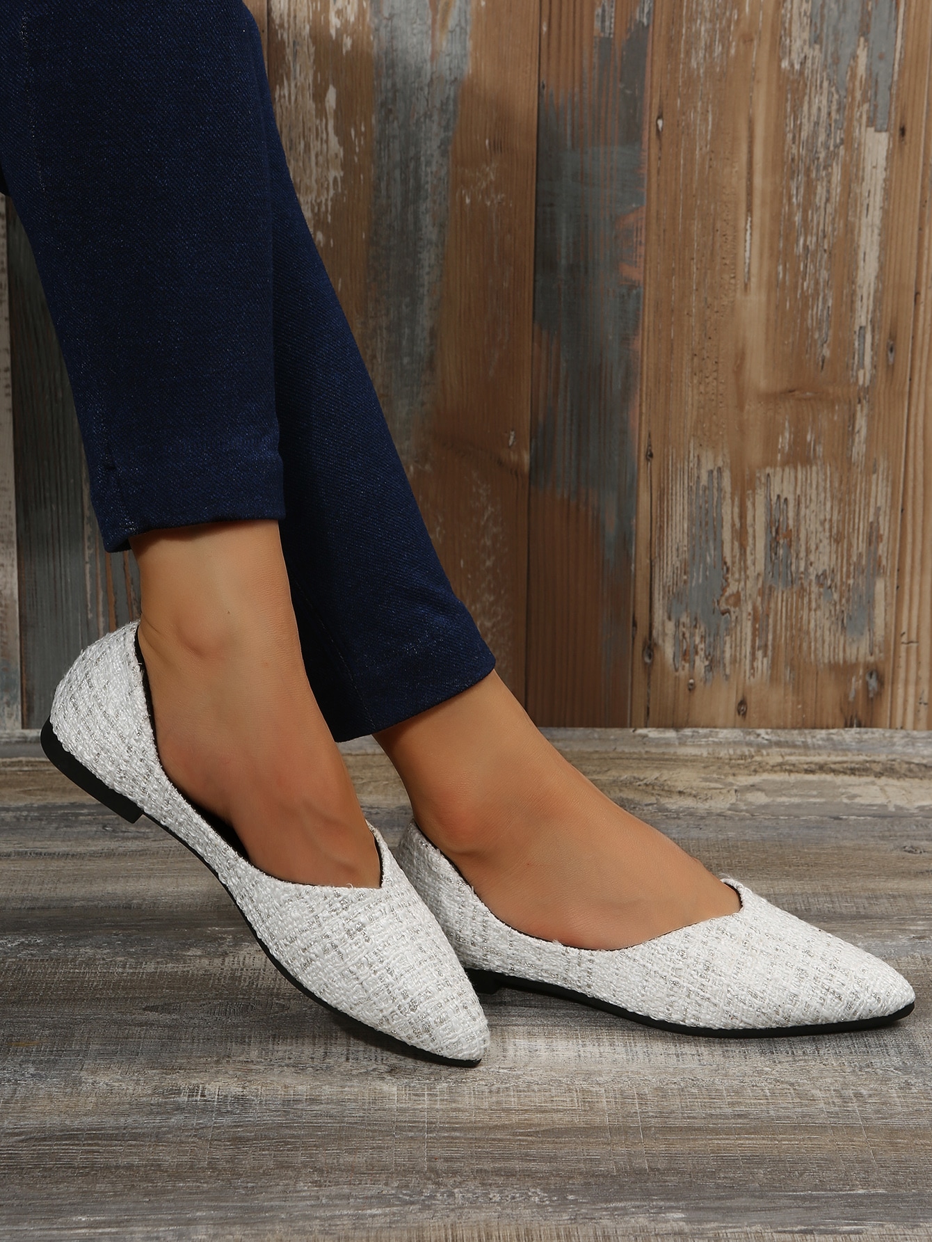 In Beige Women Flats