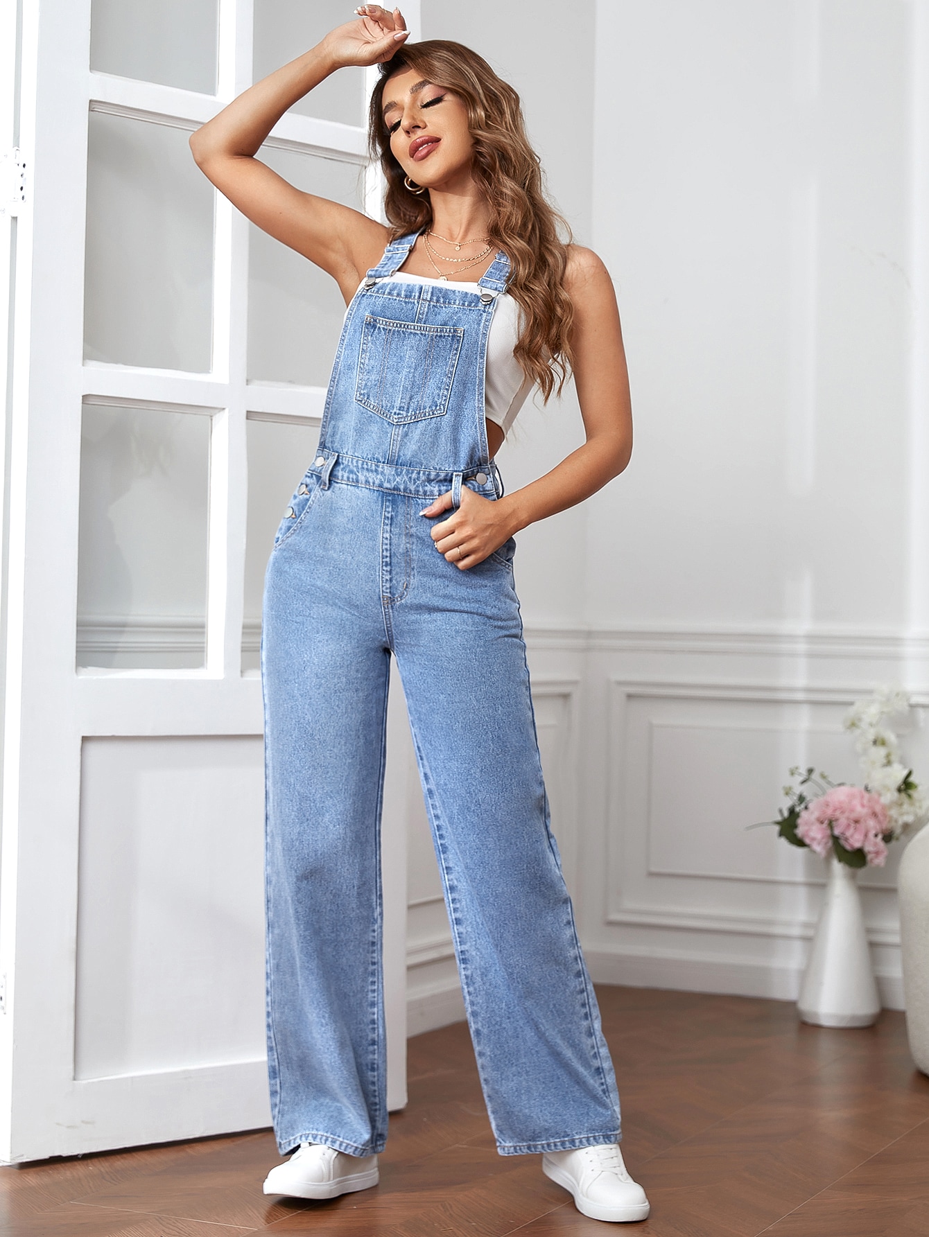 Women Denim Overalls & Jumpsuits