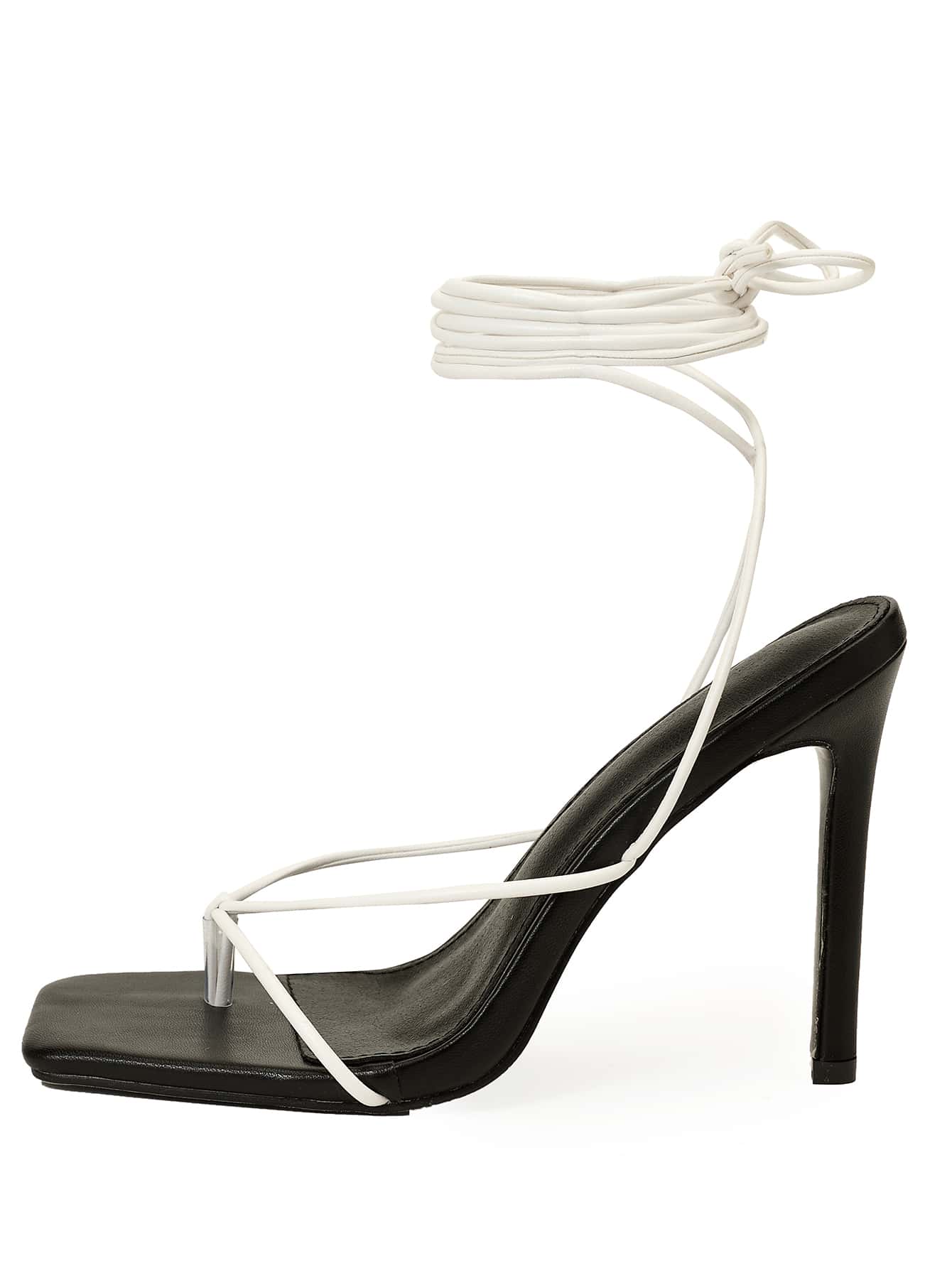 In Black and White Women Sandals