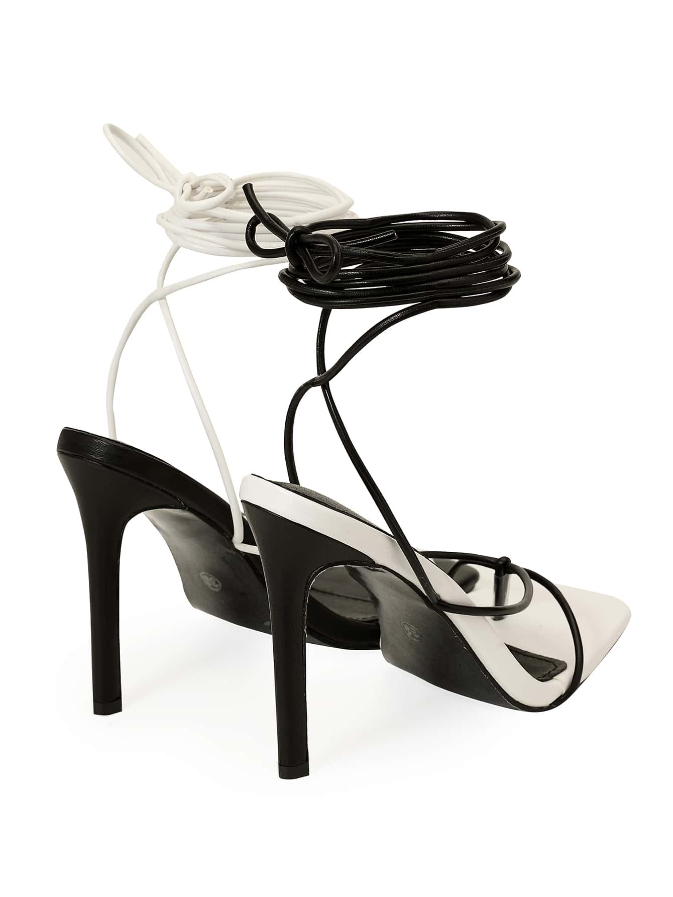 In Black and White Women Sandals