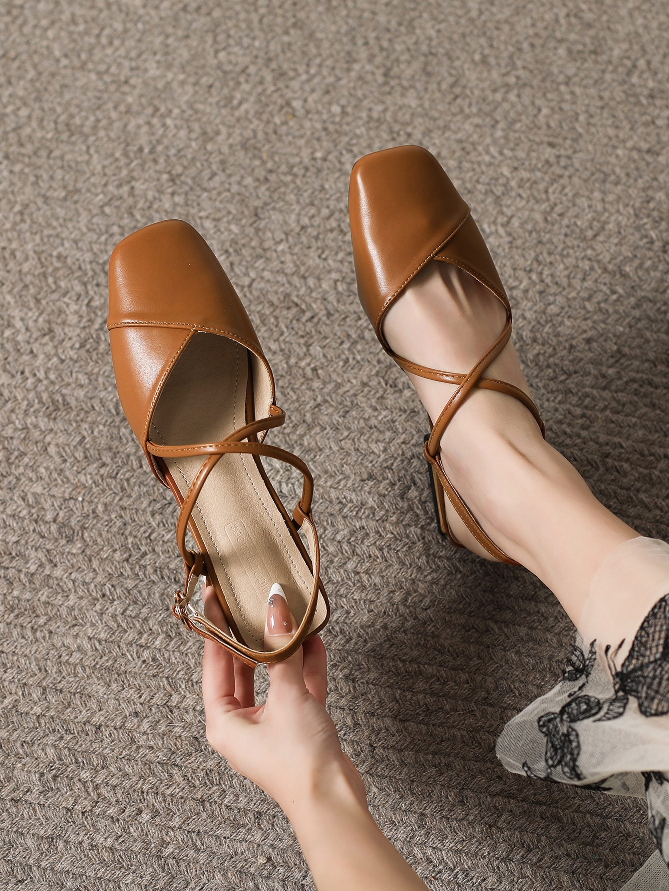 In Brown Women Flats