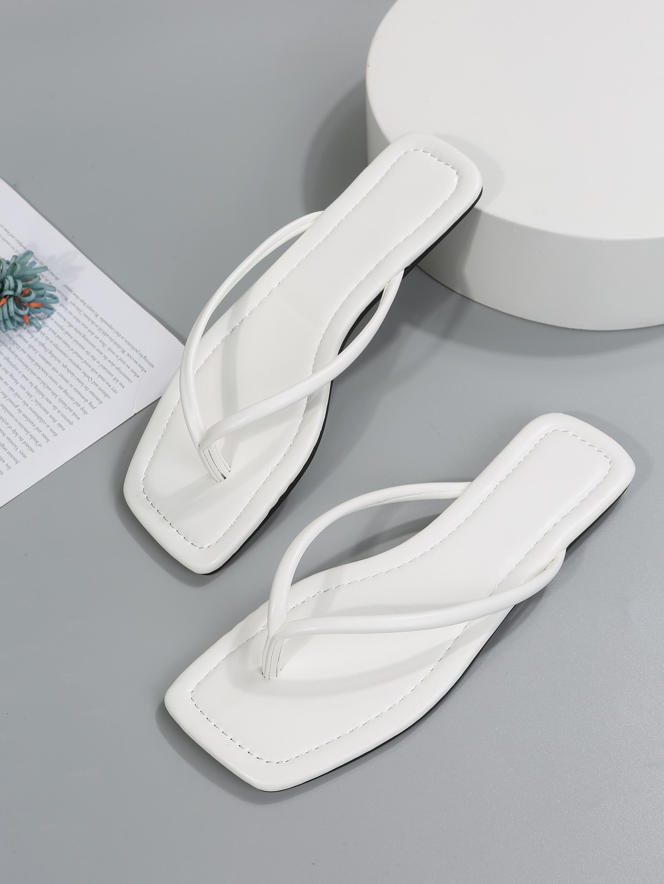 In White Women Flat Sandals