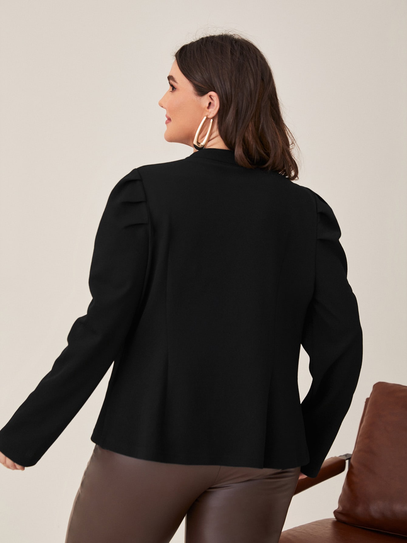 In Black Plus Size Jackets