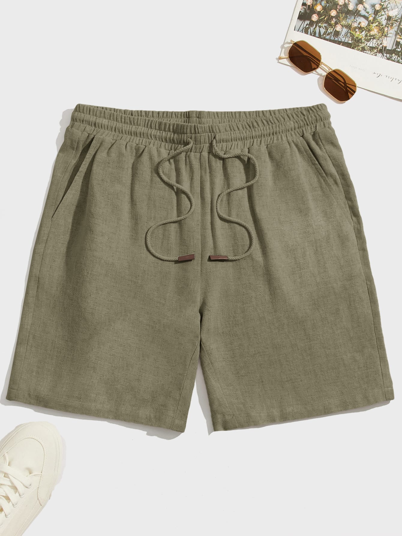 Men Linen Shorts