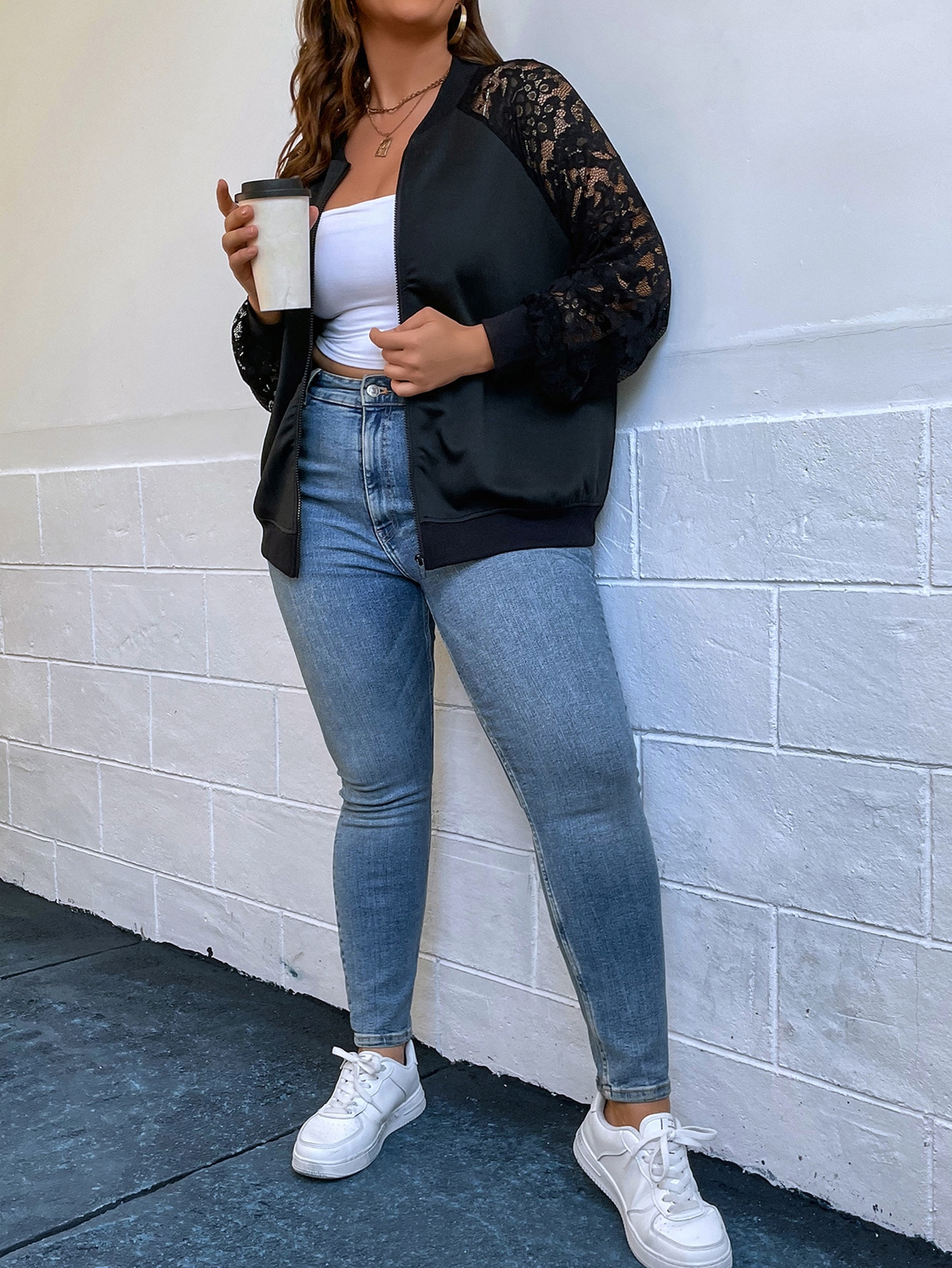 In Black Plus Size Jackets