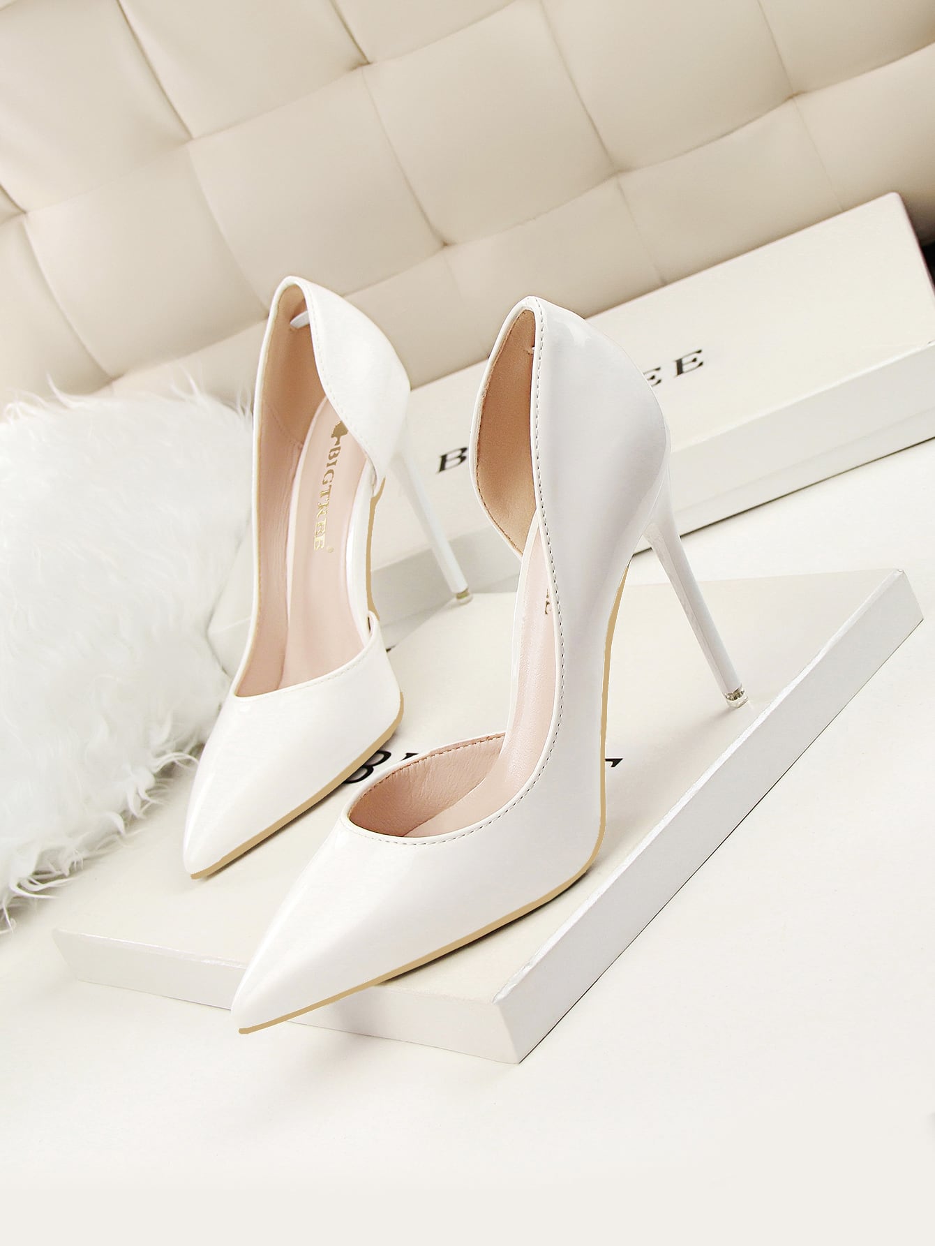 In White Women Pumps