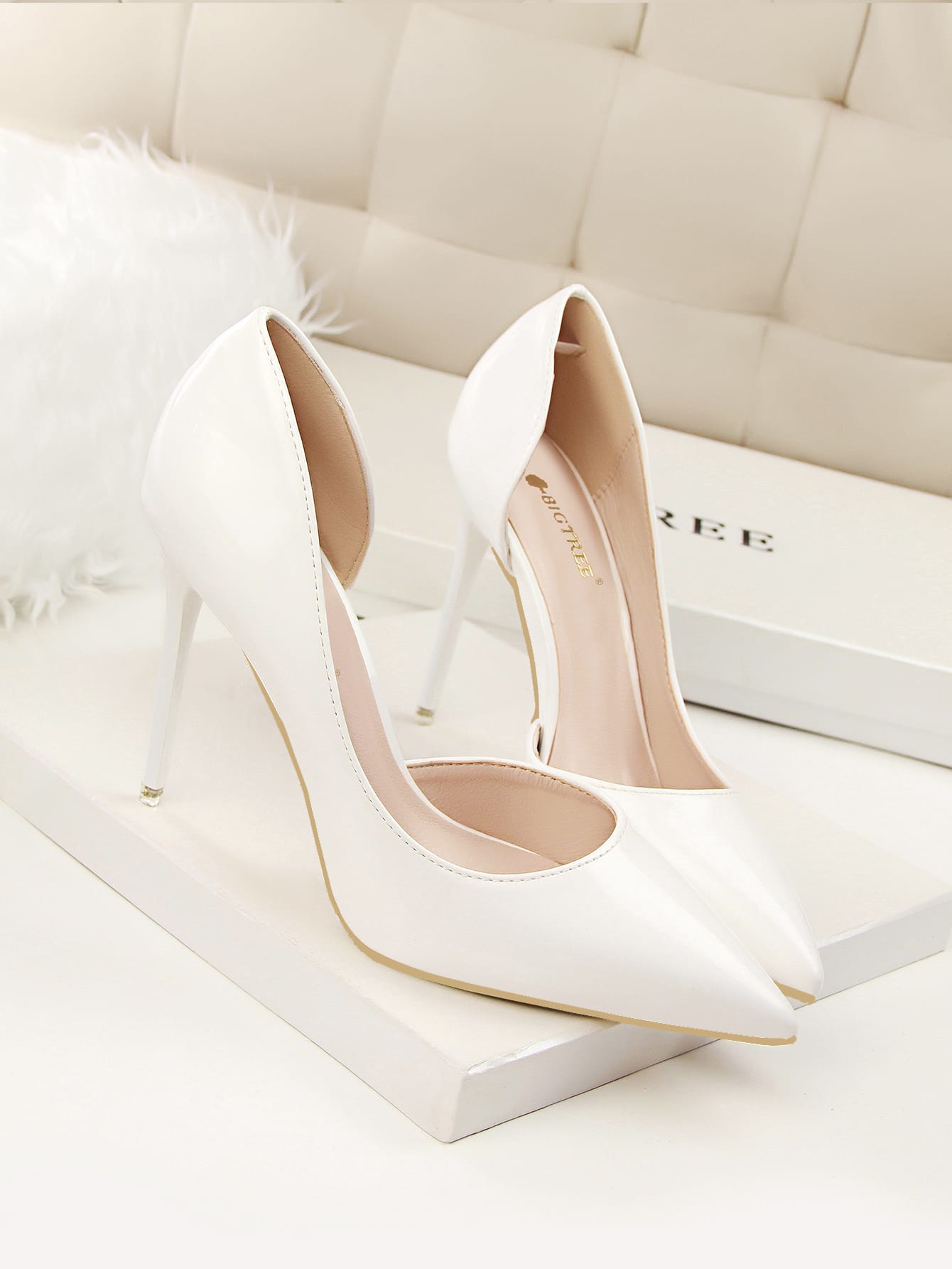 In White Women Pumps