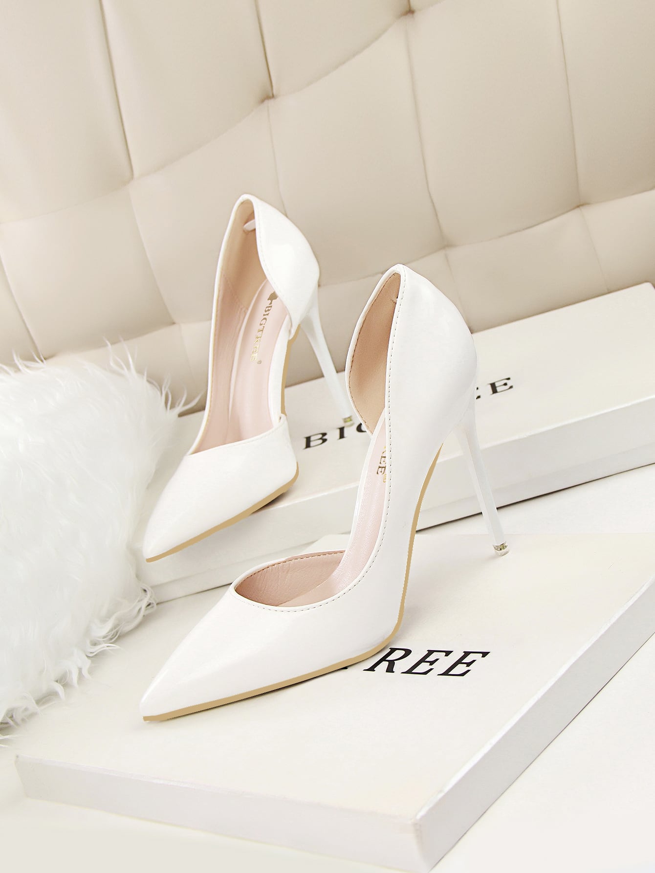 In White Women Pumps