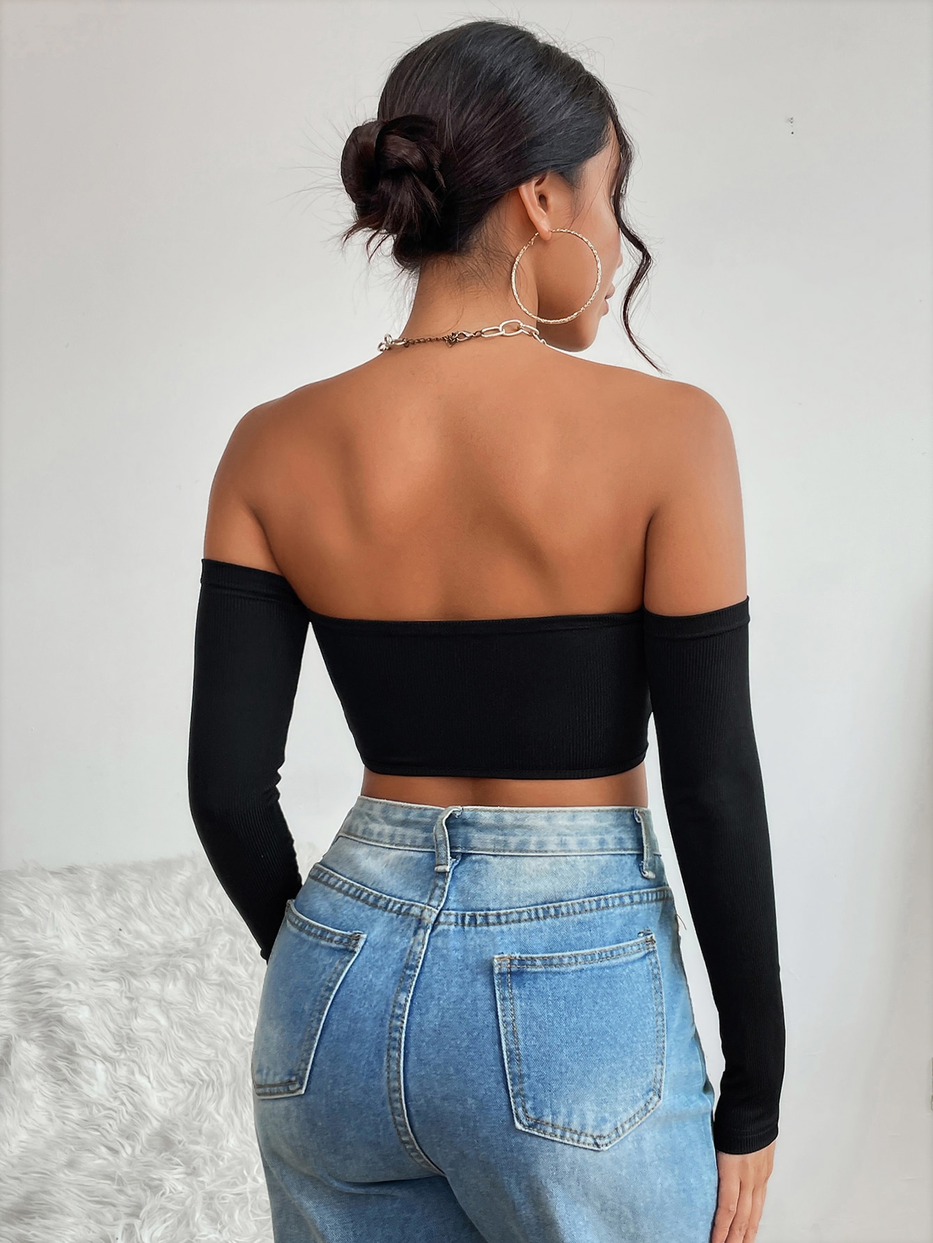 In Black Women Tops