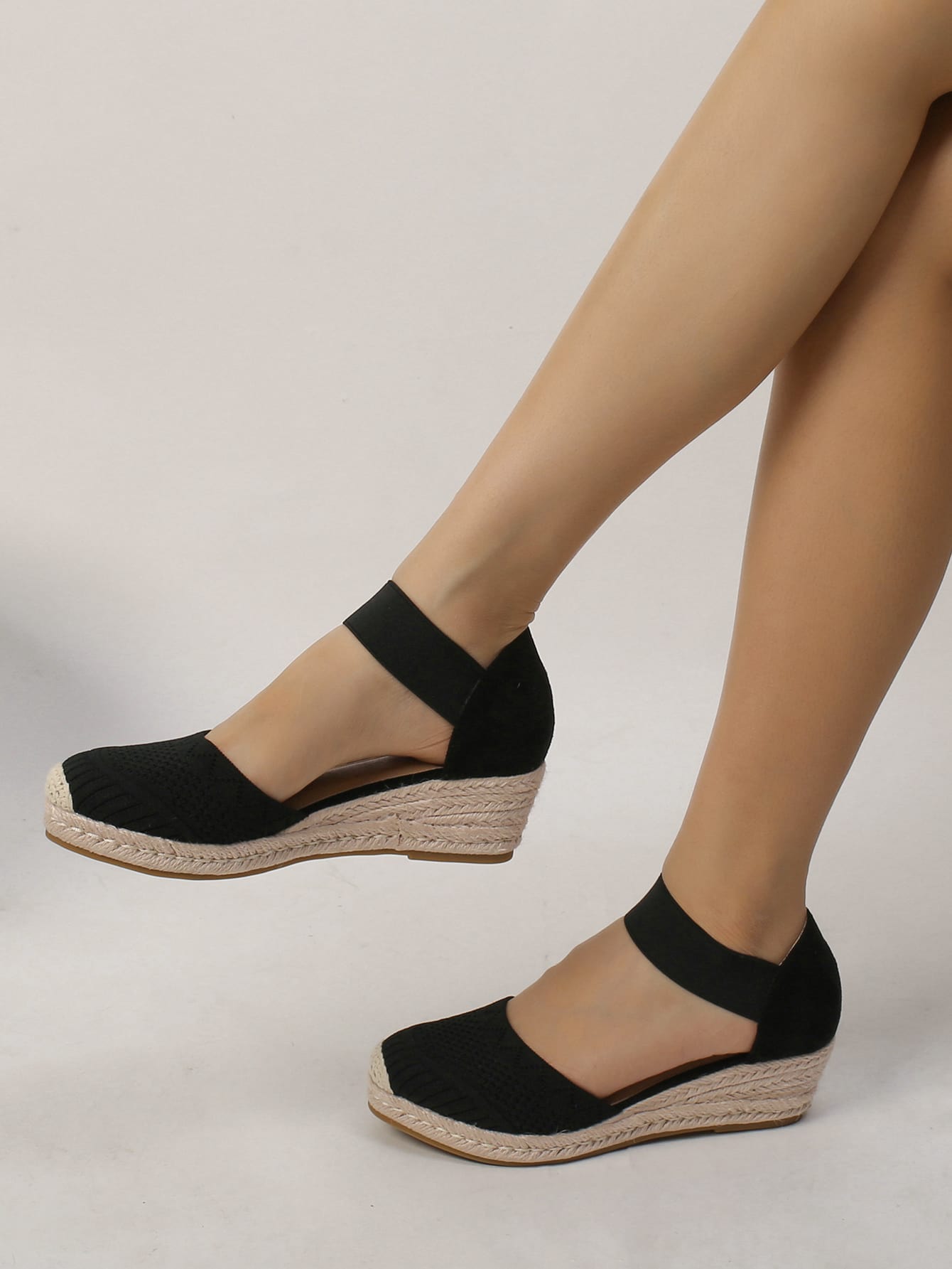 In Black Women Wedges & Flatform