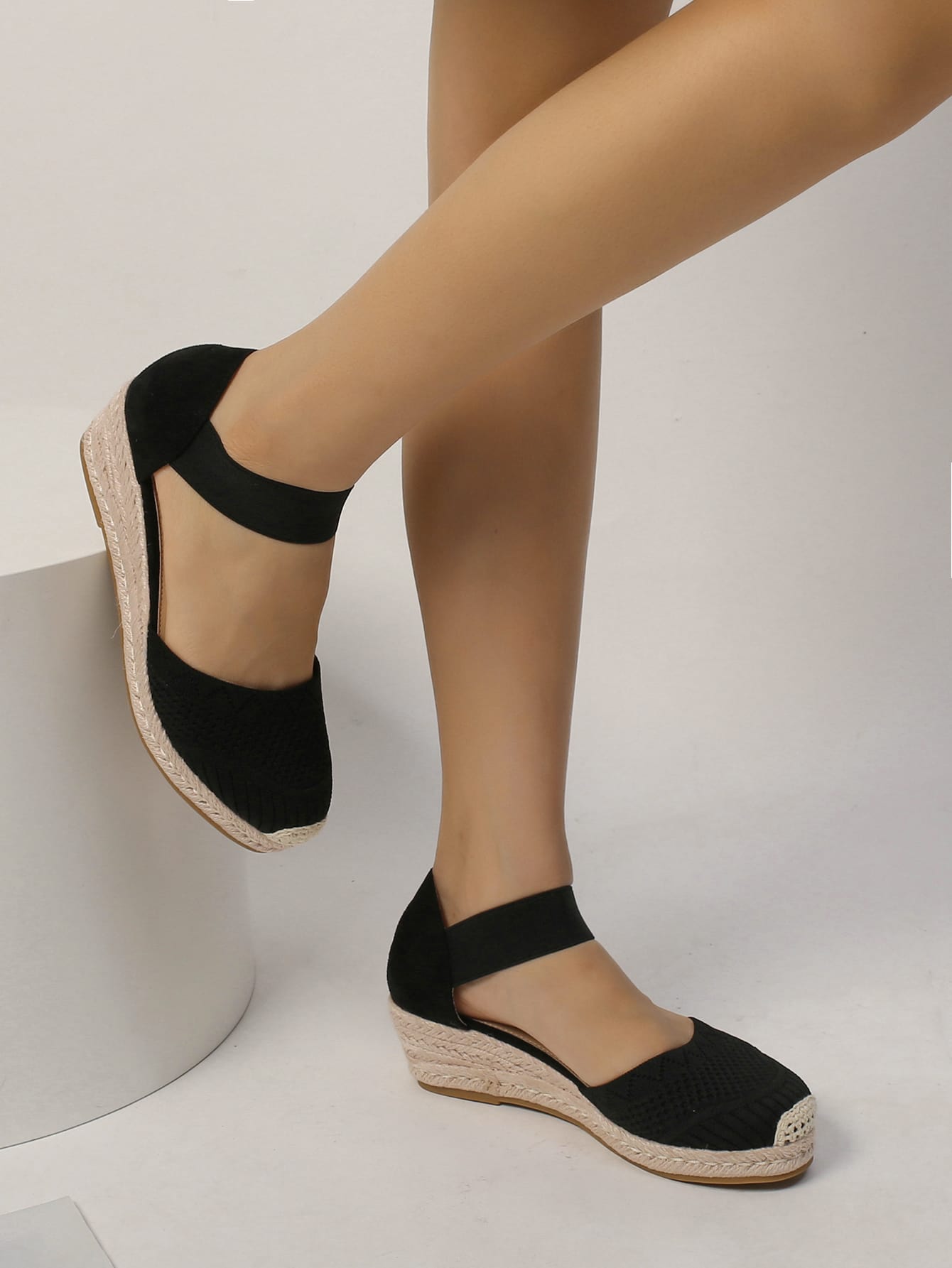 In Black Women Wedges & Flatform