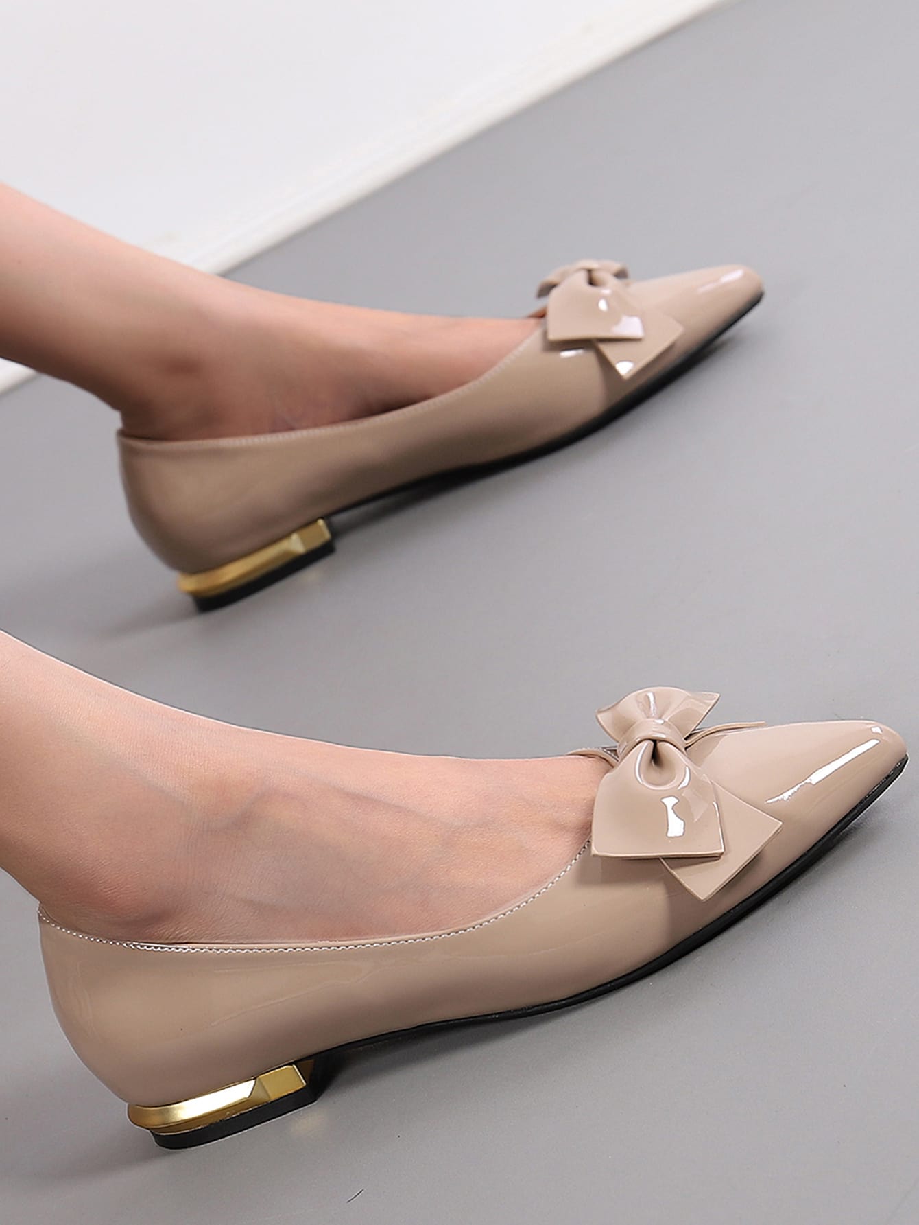 In Apricot Women Flats