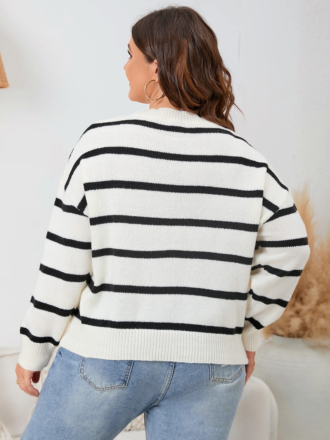 In White Plus Size Sweaters