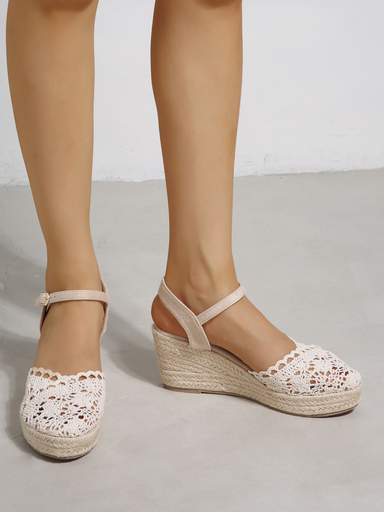 In Beige Women Wedges & Flatform