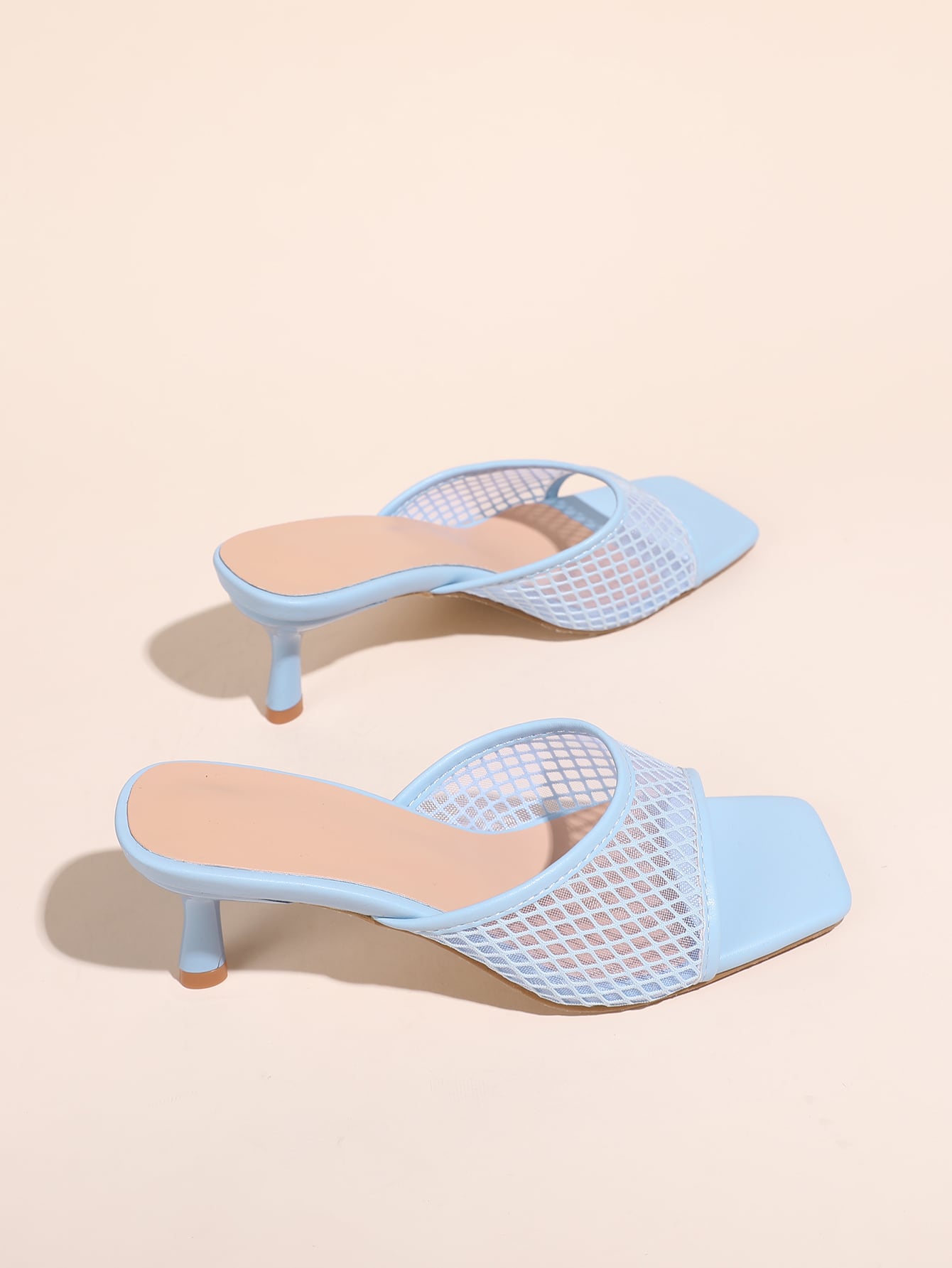 In Baby Blue Women Heeled Sandals