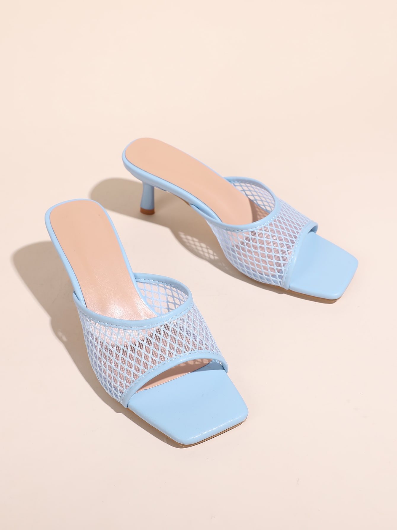 In Baby Blue Women Heeled Sandals