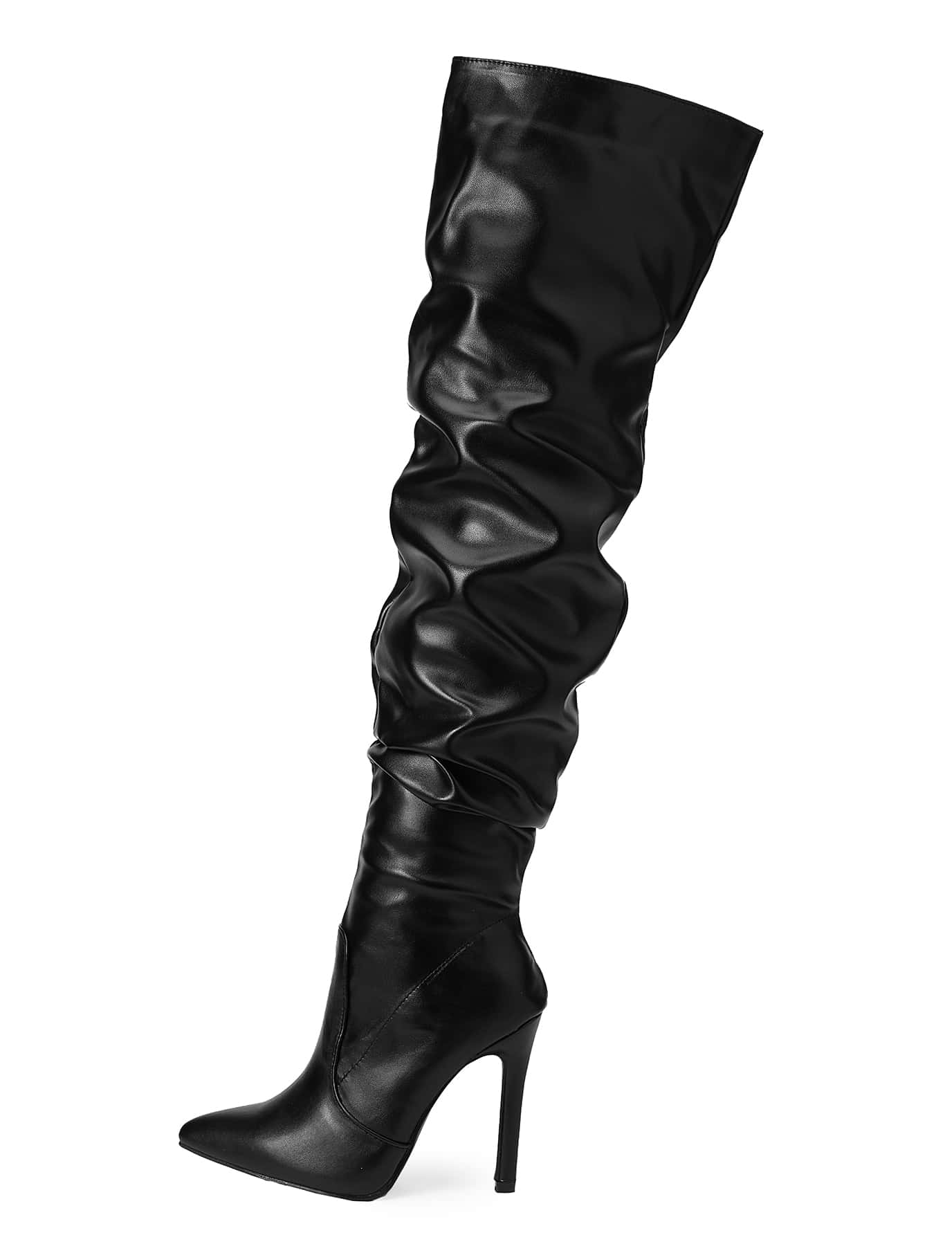 In Black Women Over-the-Knee Boots