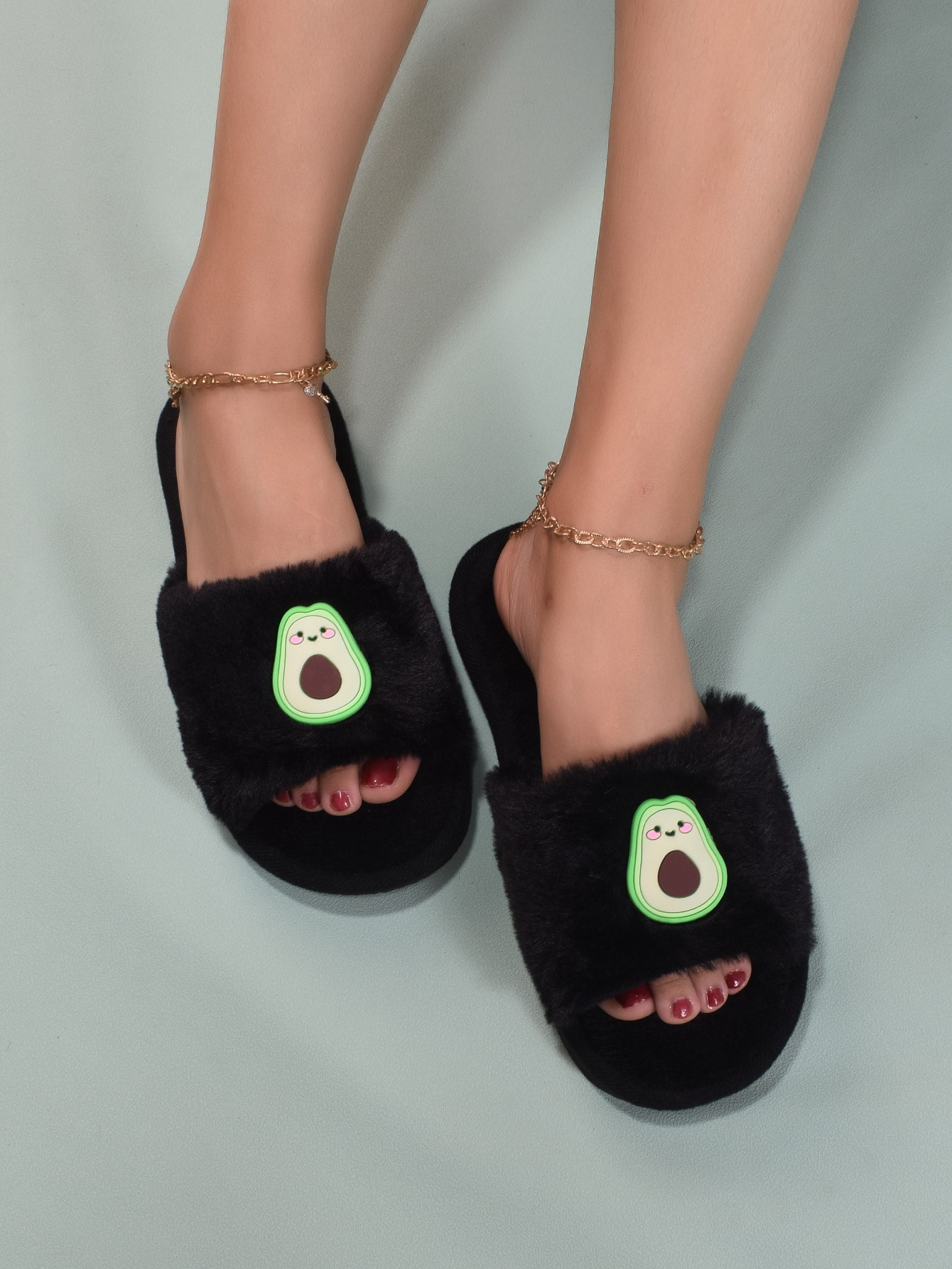 In Black Women Home Slippers