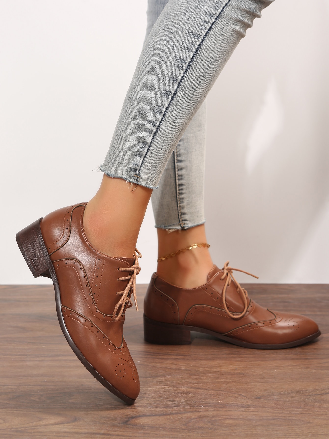 In Brown Women Flats