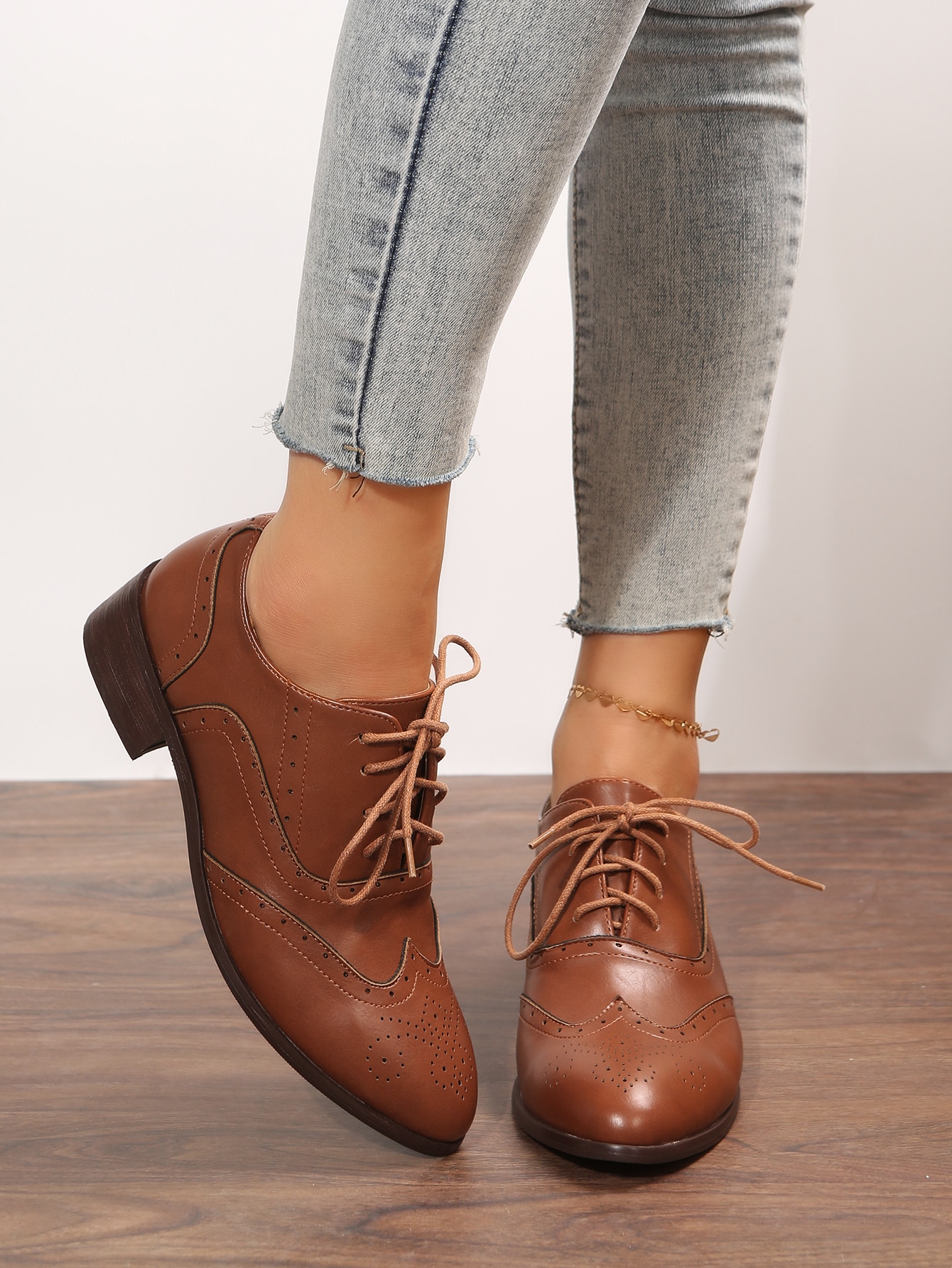 In Brown Women Flats