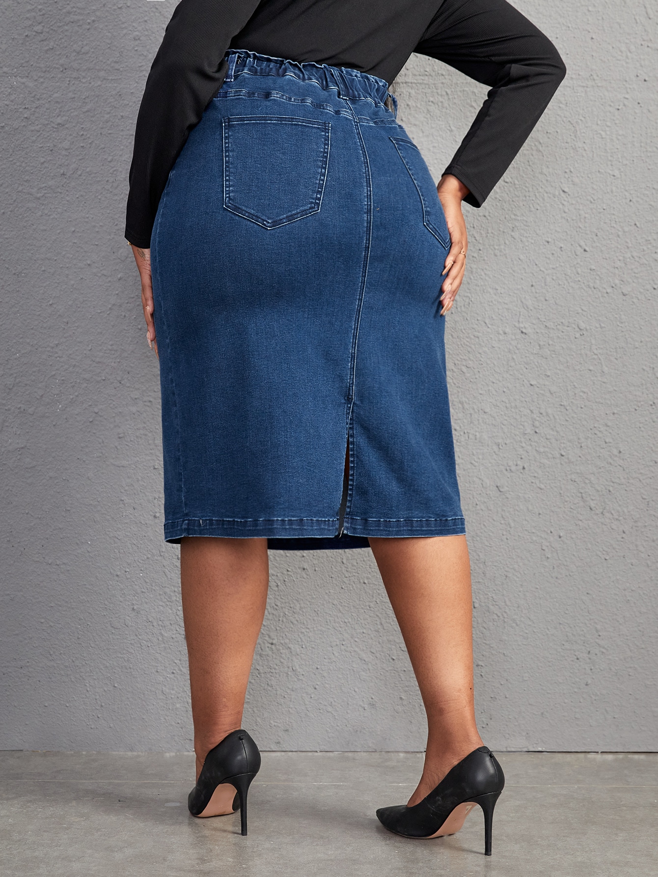 Plus Size Denim Skirts