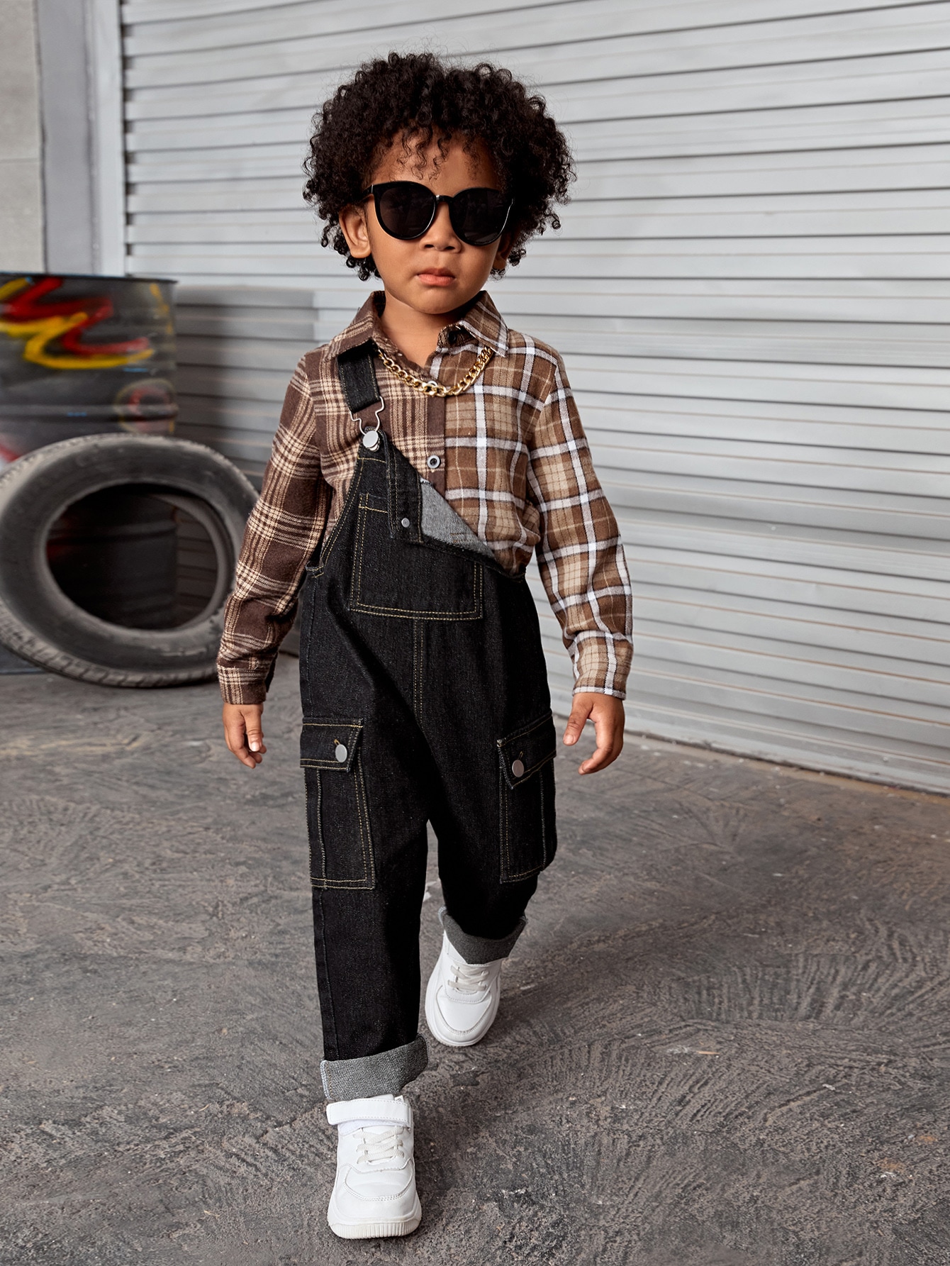 Young Boys Denim Overalls & Jumpsuits