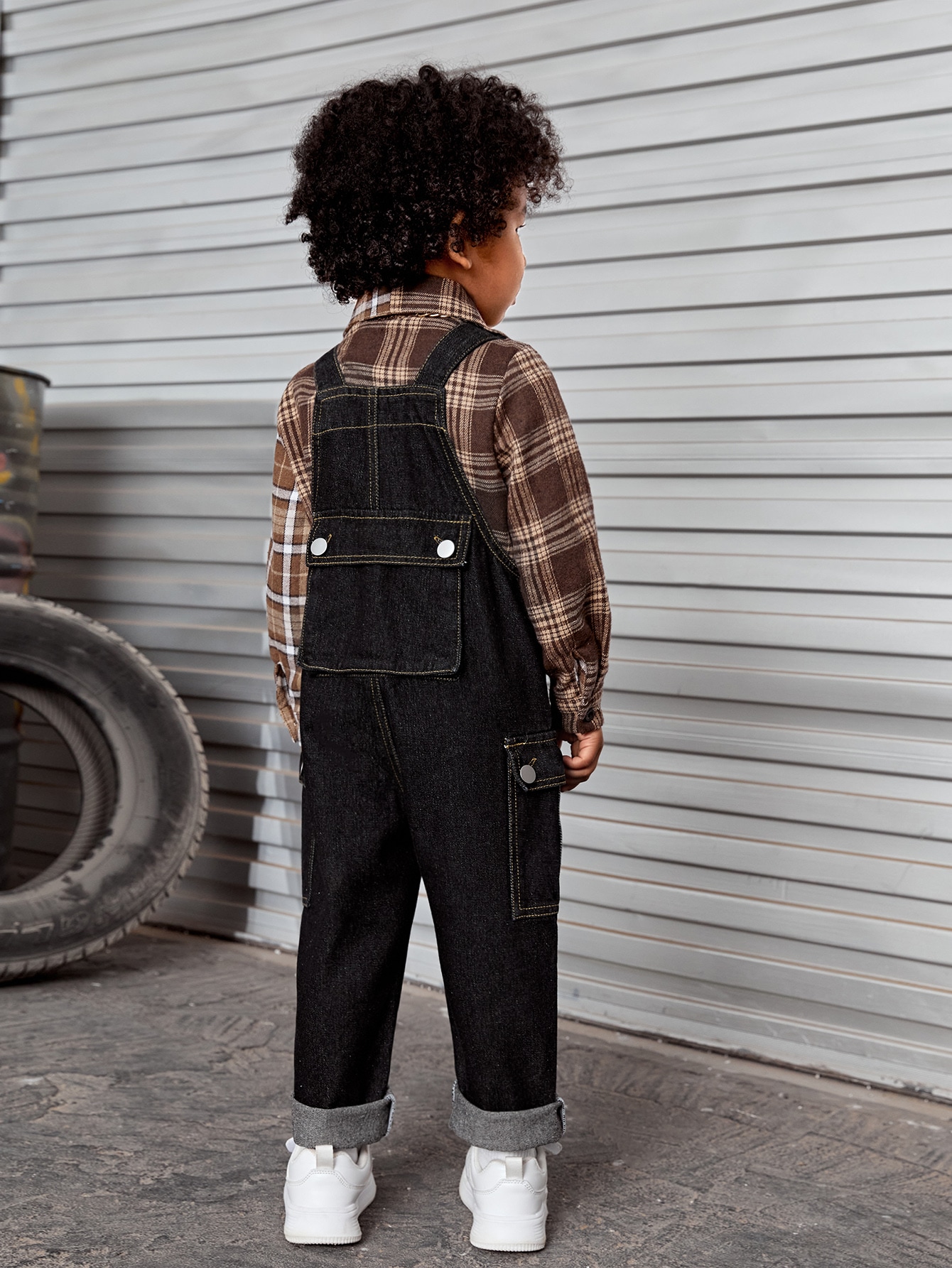 Young Boys Denim Overalls & Jumpsuits