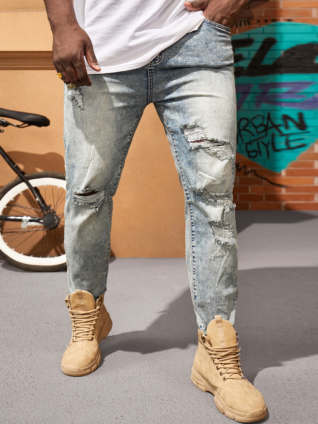 Men Plus Size Denim