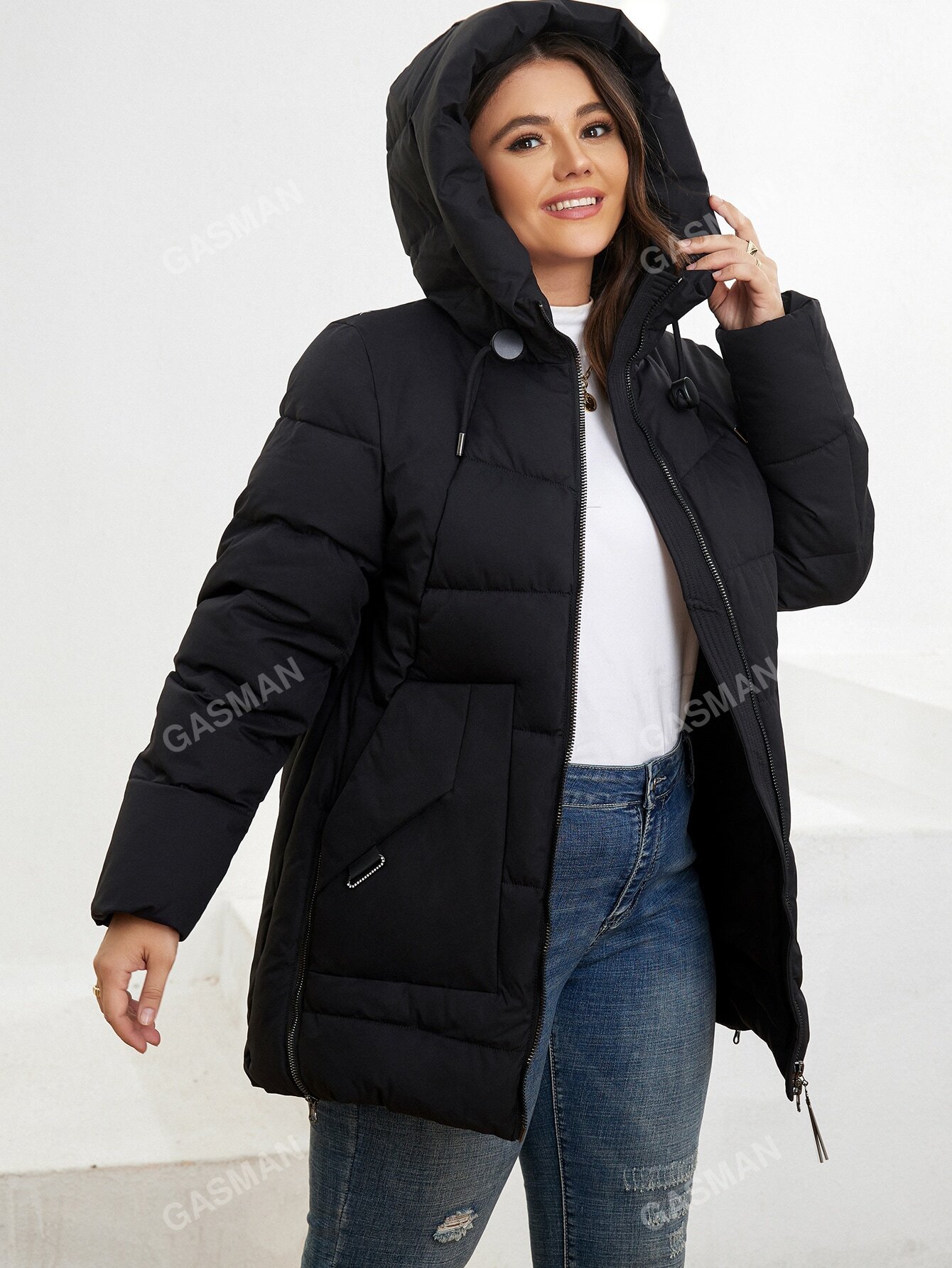 In Casual Plus Size Winter Coats