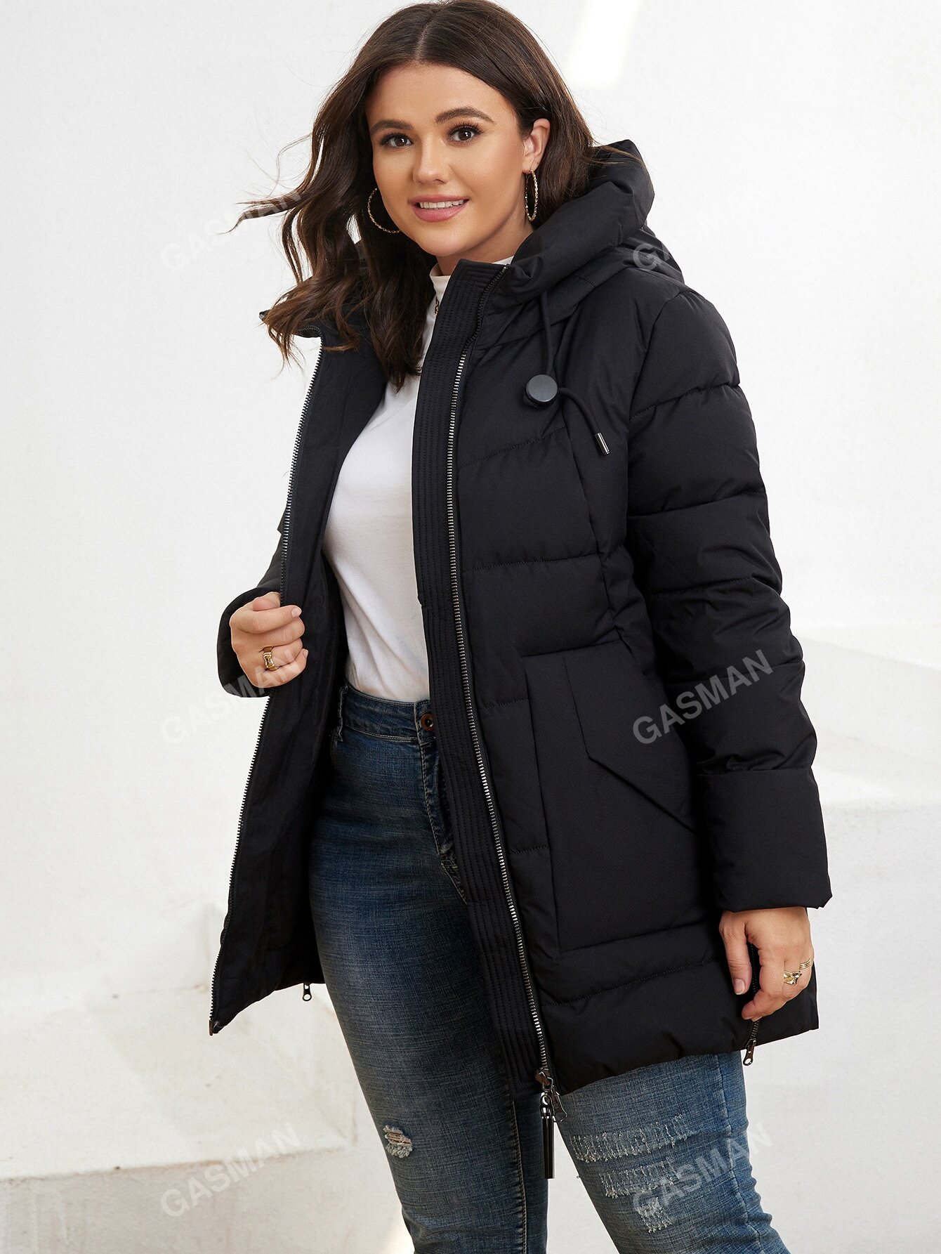 In Casual Plus Size Winter Coats